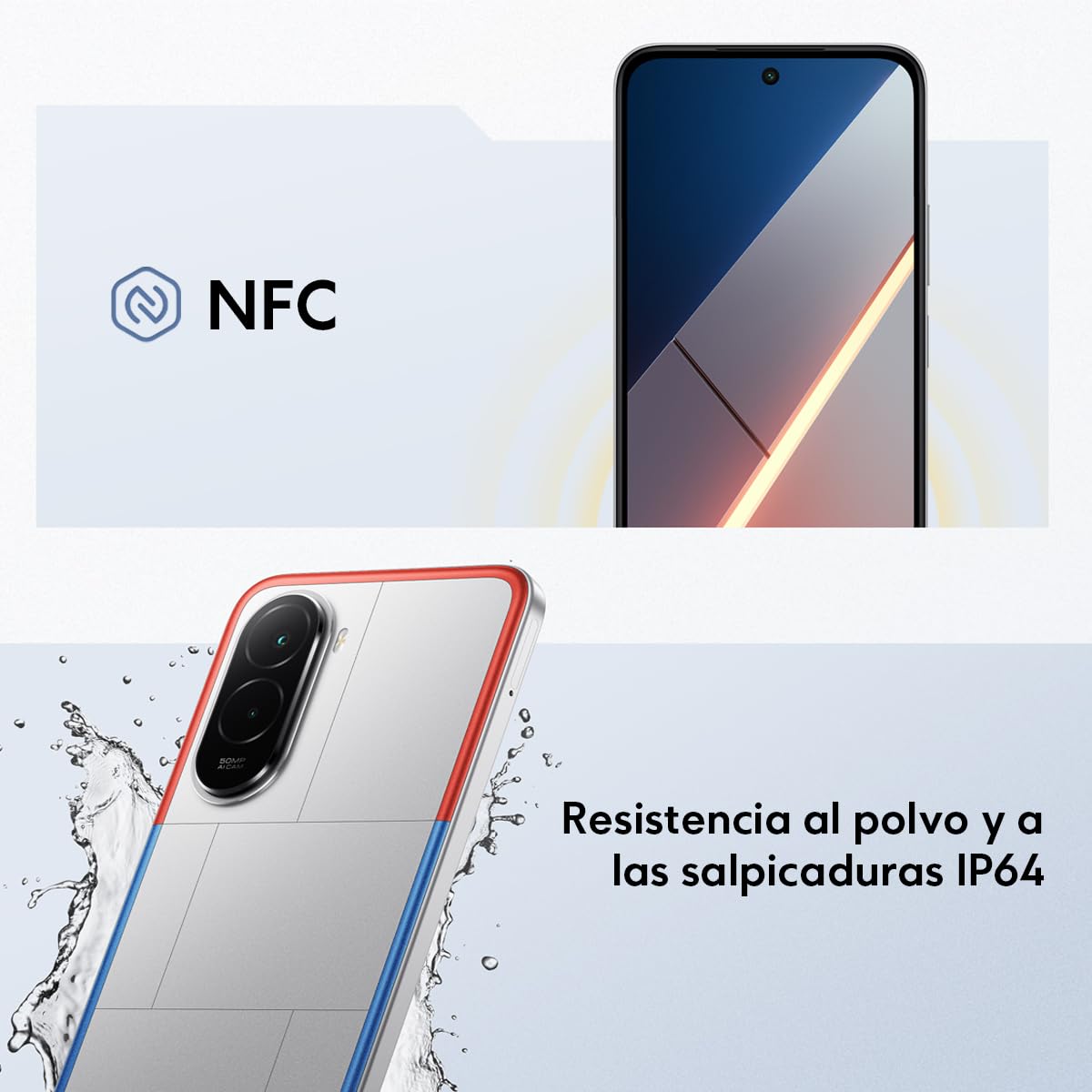 Xiaomi Celular POCO M7 Dual Sim 256 GB 8GB RAM (Plateado)