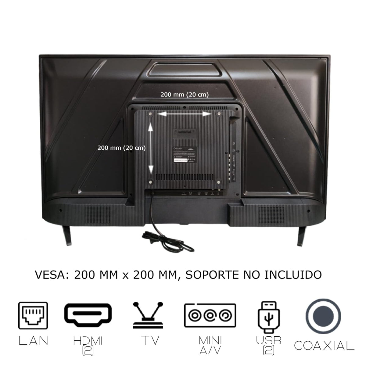 Q-Touch - Smart TV Android 40" HD - Pantalla LED, WiFi, Netflix, Youtube