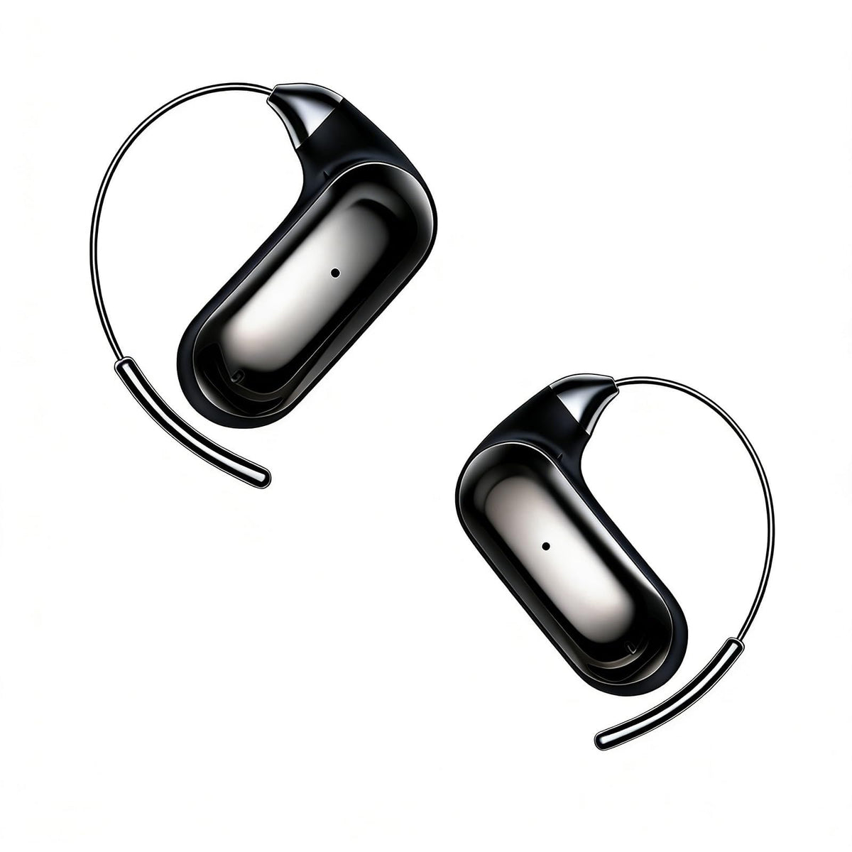 Xmenha - Auriculares de oído abierto inalámbricos, Bluetooth, auriculares de conducción de aire óseo, con ganchos para correr
