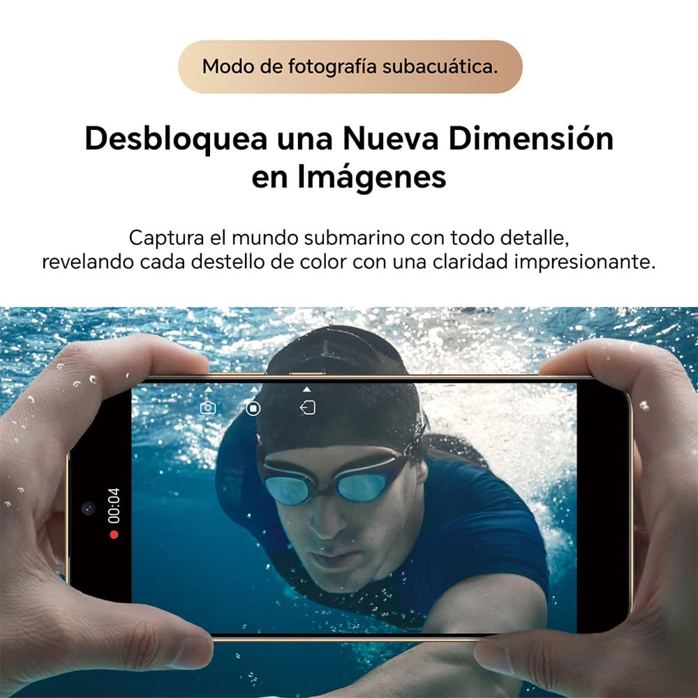Honor Magic8 Lite 8GB+512GB, Negro, Smartphone 5G, Cámara 108MP