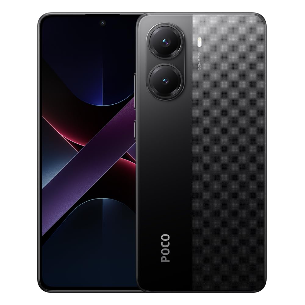 XIAOMI Teléfono Celular Poco X7 Pro 5G NFC Pantalla AMOLED CrystalRes 1.5K 120Hz Buque Insignia Dimensity 8400-Ultra 90W HyperCharge (Negro, 8GB+256GB)