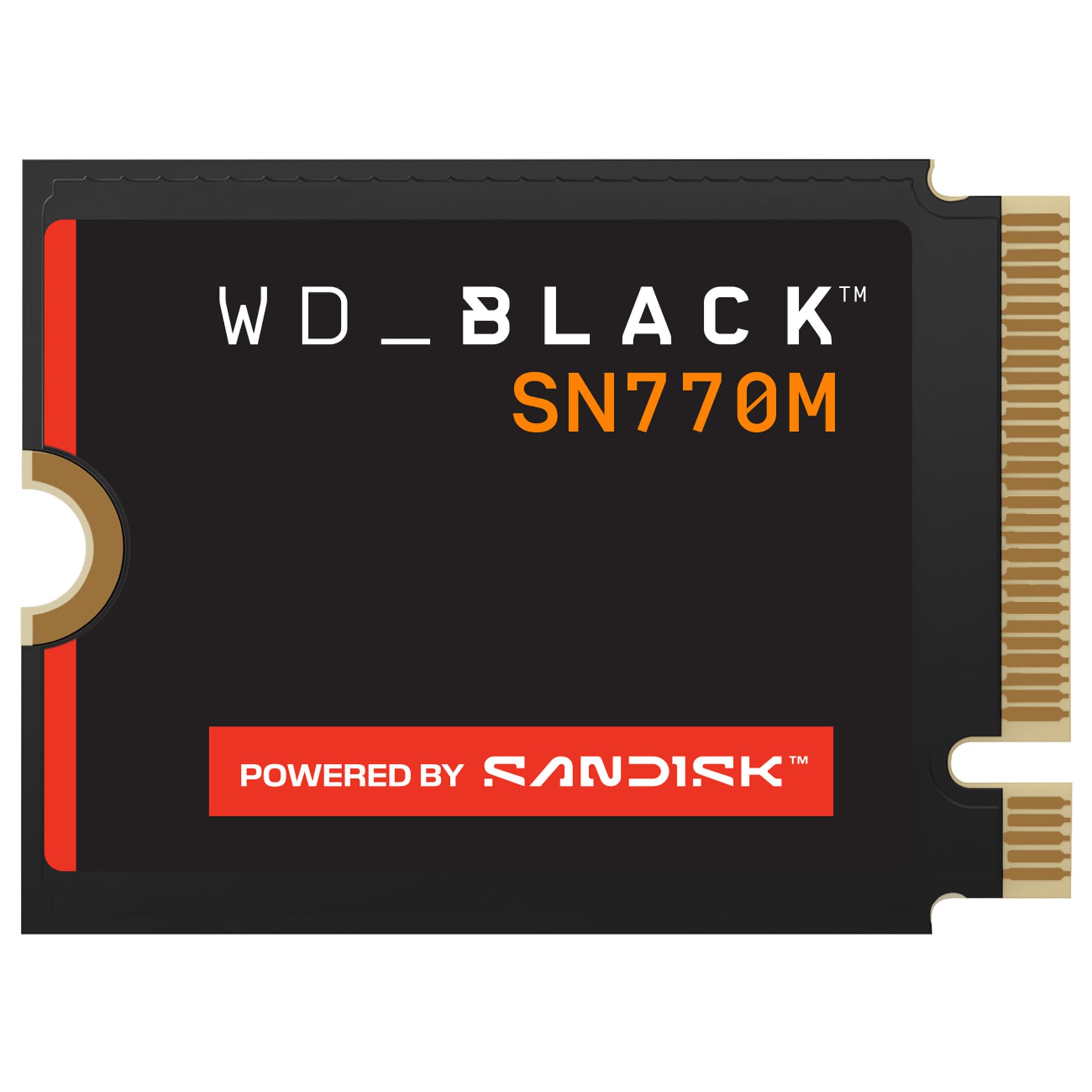 WD_Black 1TB SN770M M.2 2230 NVMe SSD para Dispositivos de Juegos de Mano, velocidades de hasta 5,150 MB/s, TLC 3D NAND, Ideal para Steam Deck y Microsoft Surface - WDBDNH0010BBK-WRSN