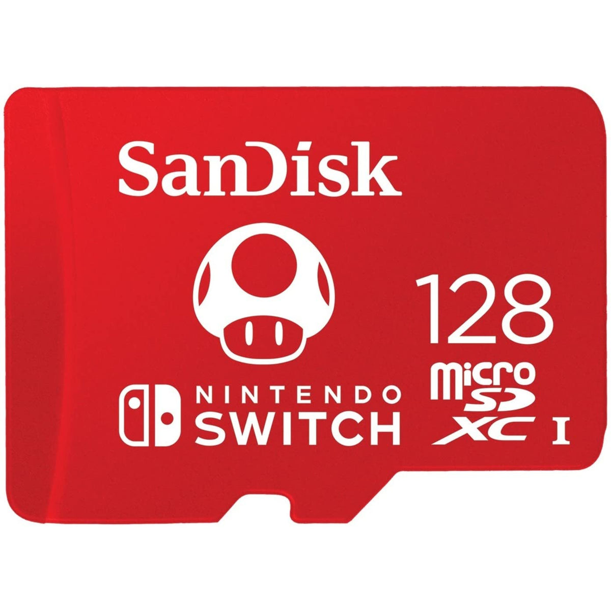 SanDisk Sandisk SDSQXAO-128G-GNCZN Memoria Microsdhc/Sdxc Nintendo Switch 128Gb U3 C10 Máx. 100/90Mb/S Lec/Esc, Rojo/Blanco