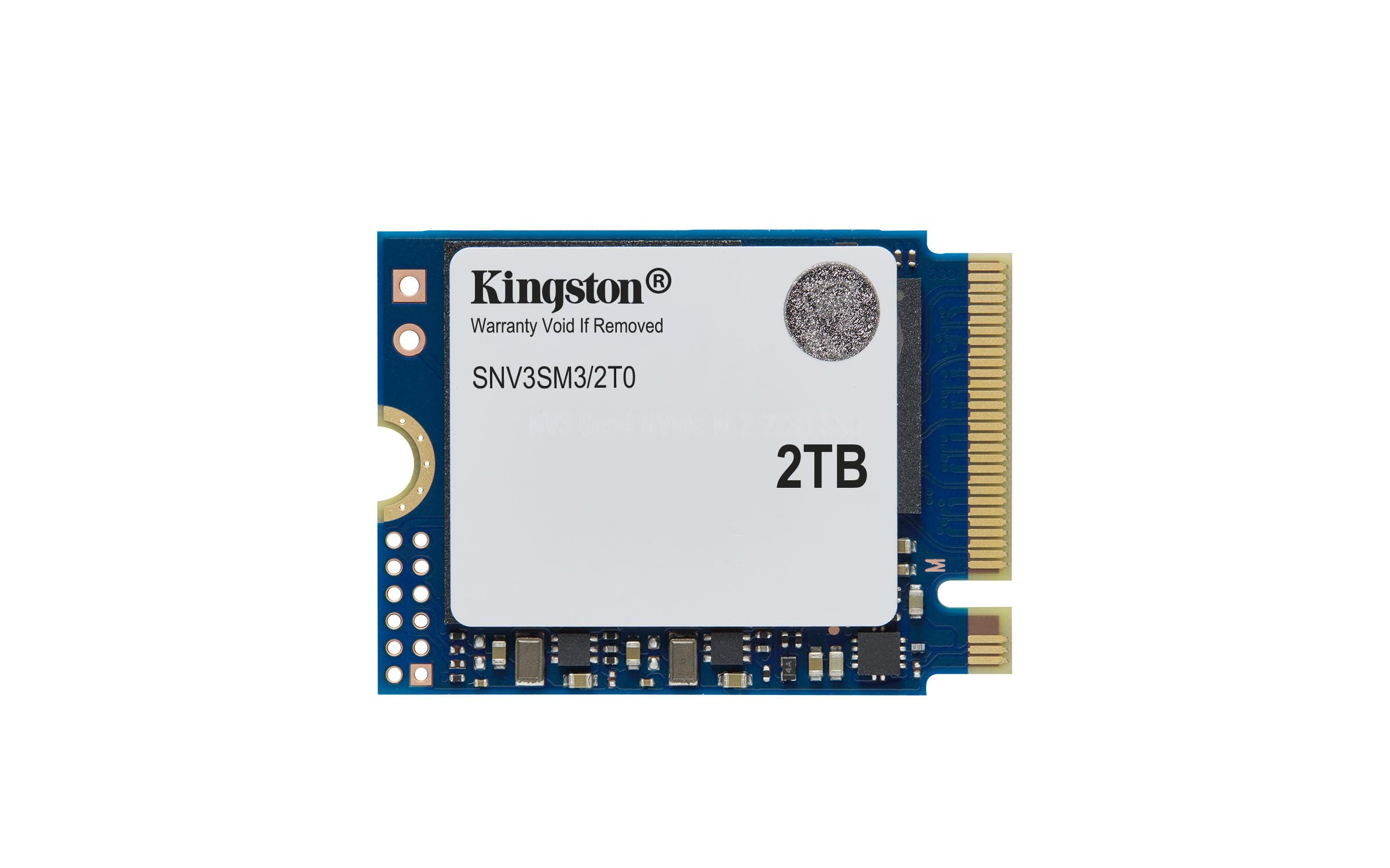 Kingston SSD NV3, Capacidad: 2TB, Factor de Forma: M.2 2230, Interfaz: NVMe PCIe Gen 4.0 x 4 Carriles, Lectura: 6000MB/s y Escritura: 5000MB/s, SKU: SNV3SM3/2T0