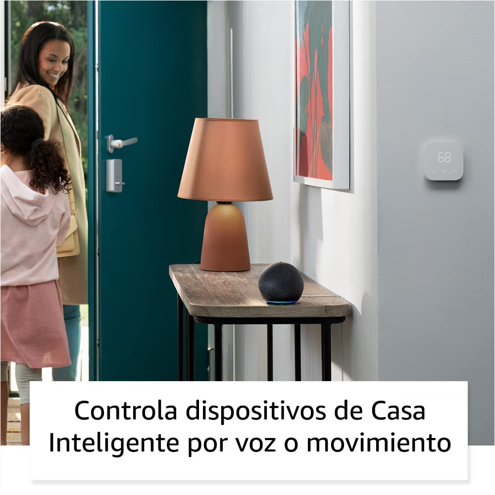 Amazon Echo Dot (modelo más reciente): bocina Alexa con sonido vibrante, ideal para recámaras, comedores y oficinas (azul)