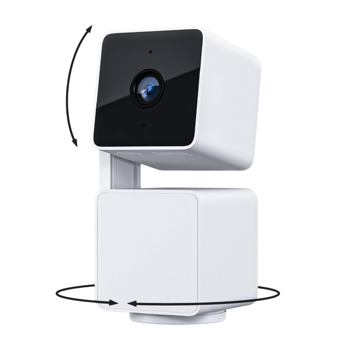 Wyze CAM Pan v3 Cámara de Seguridad Exterior e Interior, 1080p Full HD, Visión Nocturna a Color, Resistencia IP65 - Blanco