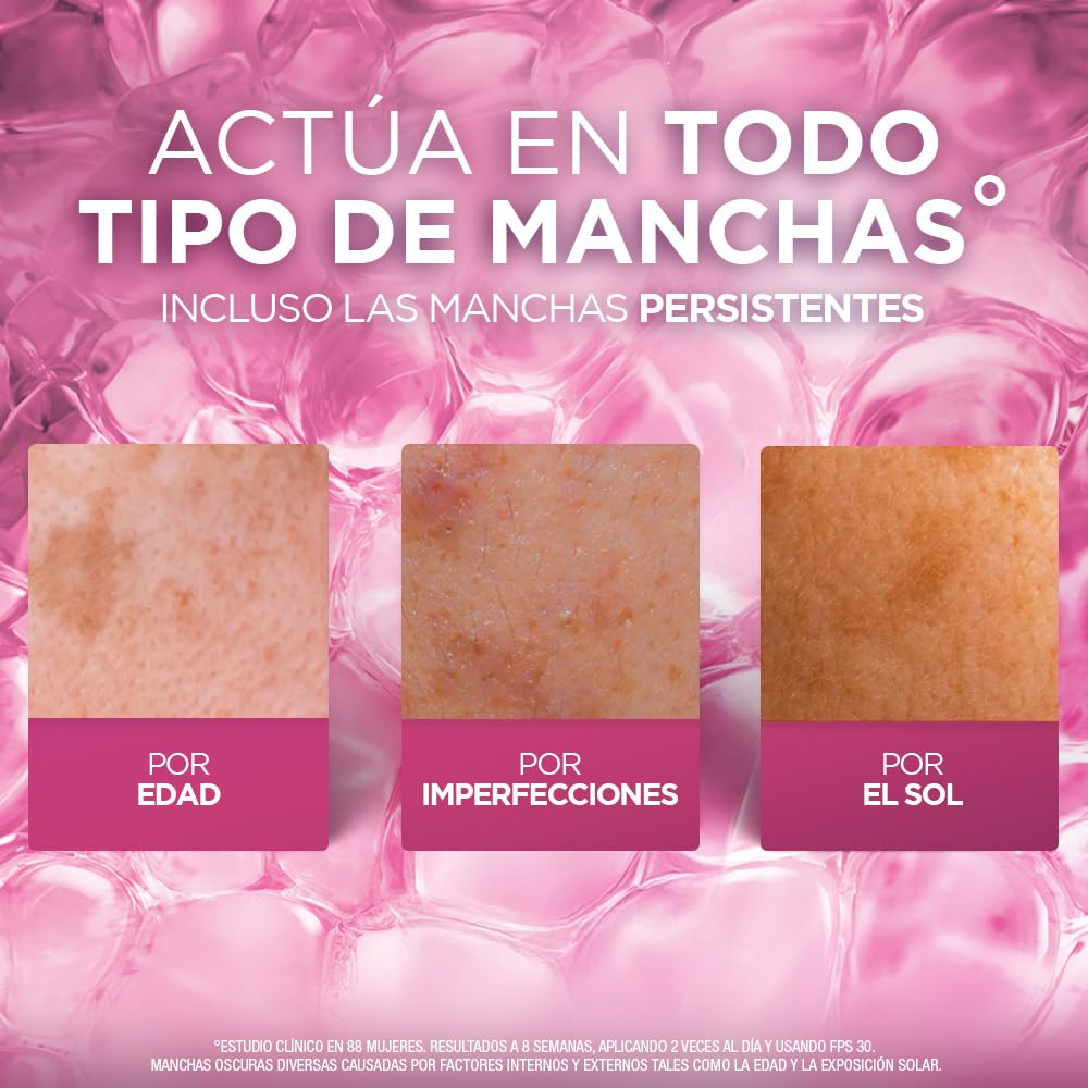 L'Oréal Paris Glycolic Bright Gel de Limpieza Profunda Anti Manchas, con Ácido Glicólico y Niacinamida, Reduce y Previene Todo Tipo de Manchas, 150 ml.