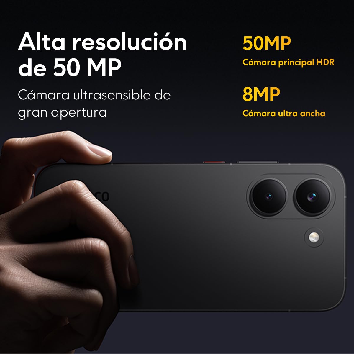 XIAOMI Celular Poco X8 Pro 12GB + 512GB Negro Versión Global,Flagship Dimensity 8500 Ultra, Batería 6500mAh(typ),Pantalla AMOLED 6.59'' 120Hz, Cámara Principal 50MP