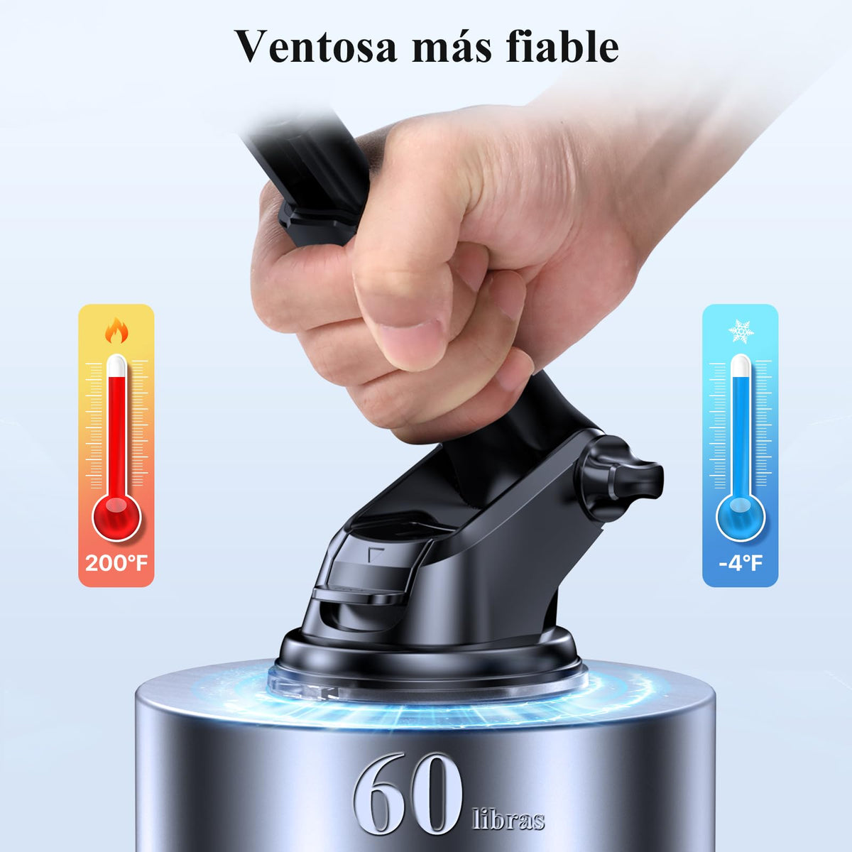 Miracase Soporte Celular Automóvil 【3 en 1】 Porta Celular para Auto Salpicadero Parabrisas Rejilla,Base Teléfono Automóvil para iPhone 15/14/13 Pro MAX,Huawei, Motorola, Xiaomi 14 Ultra