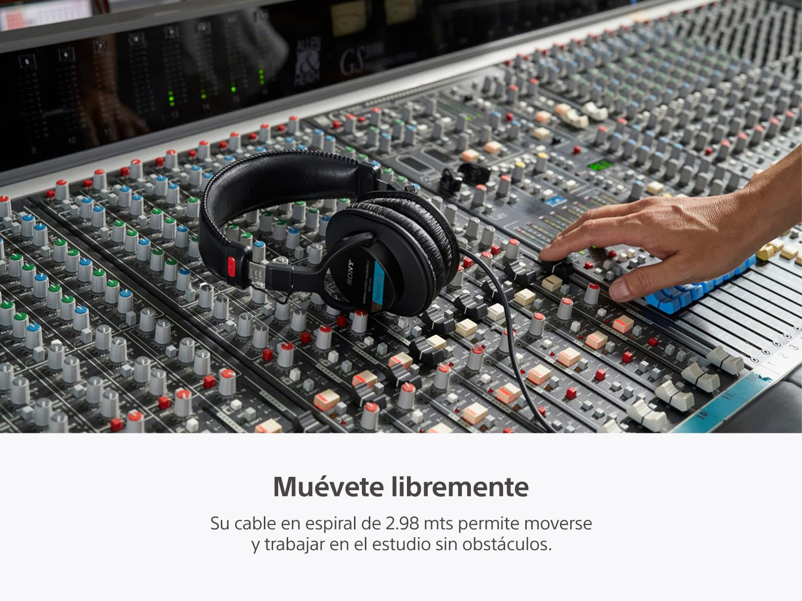 Sony Audífonos profesionales de diafragma grande ideal para grabar en estudios MDR7506