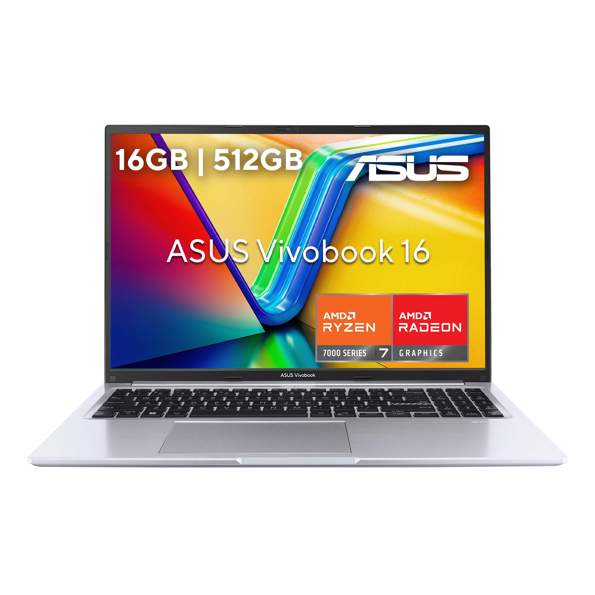 ASUS Vivobook 16 Procesador AMD Ryzen 7-7730U 16GB RAM 512GB SSD Pantalla WUXGA 16 Pulgadas