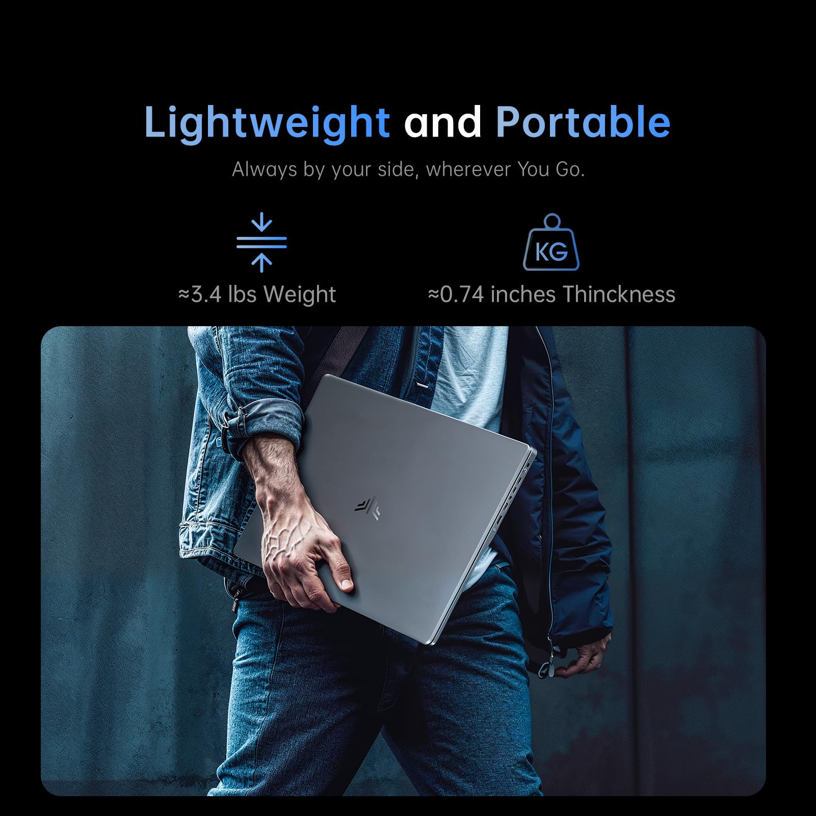 ACEMAGIC LX15 Portátil 15.6" FHD Intel N97, Intel UHD Graphics16GB RAM, 512GB SSD, WiFi, BT5.0, USB3.2, Tipo-C, 1080P FHD Display,38WH Batería, para Oficina y Estudio