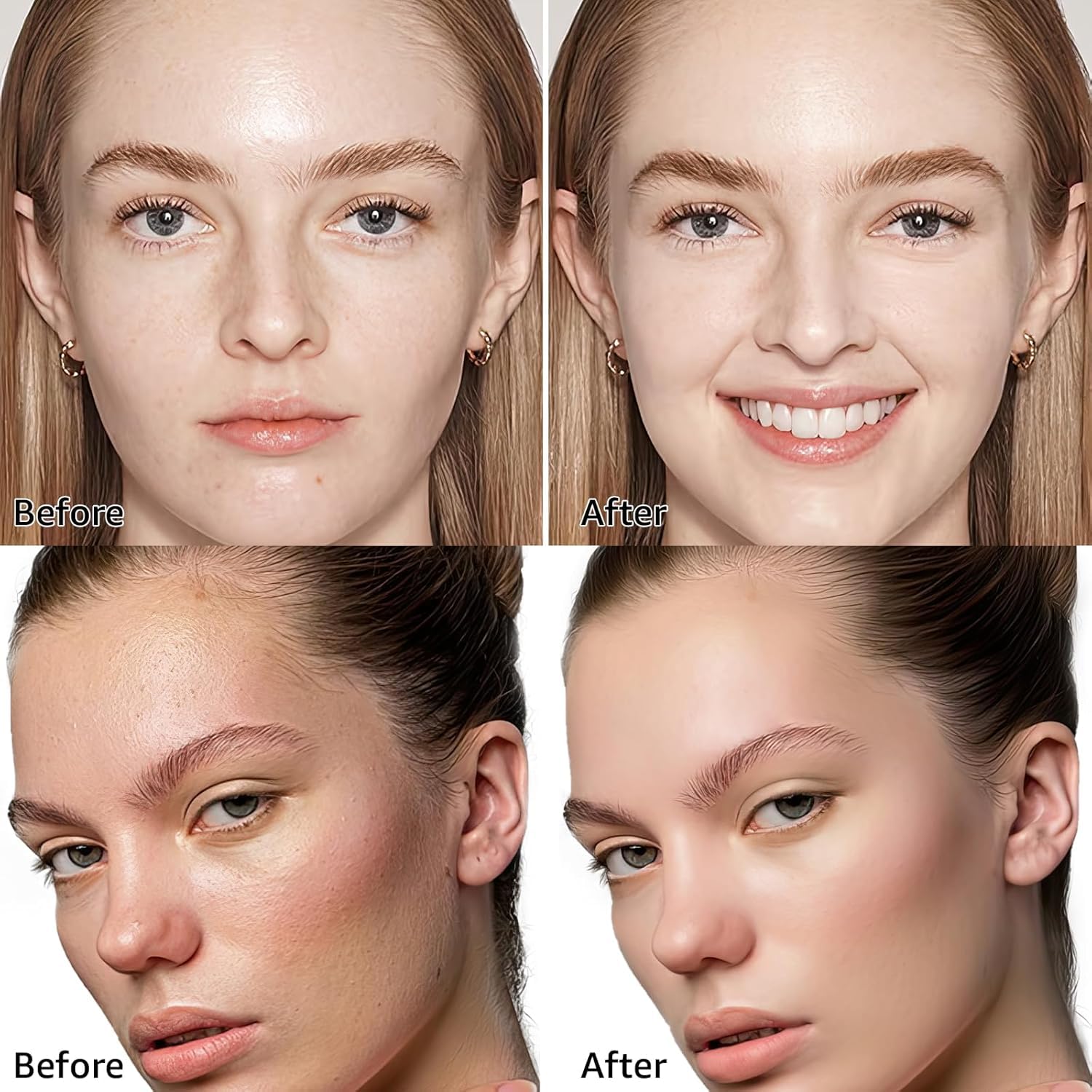 CC Creme BB Cream, Líquida Fundación, Mushroom Head Air Cushion, Base de Maquillaje Larga Duración Hidratante