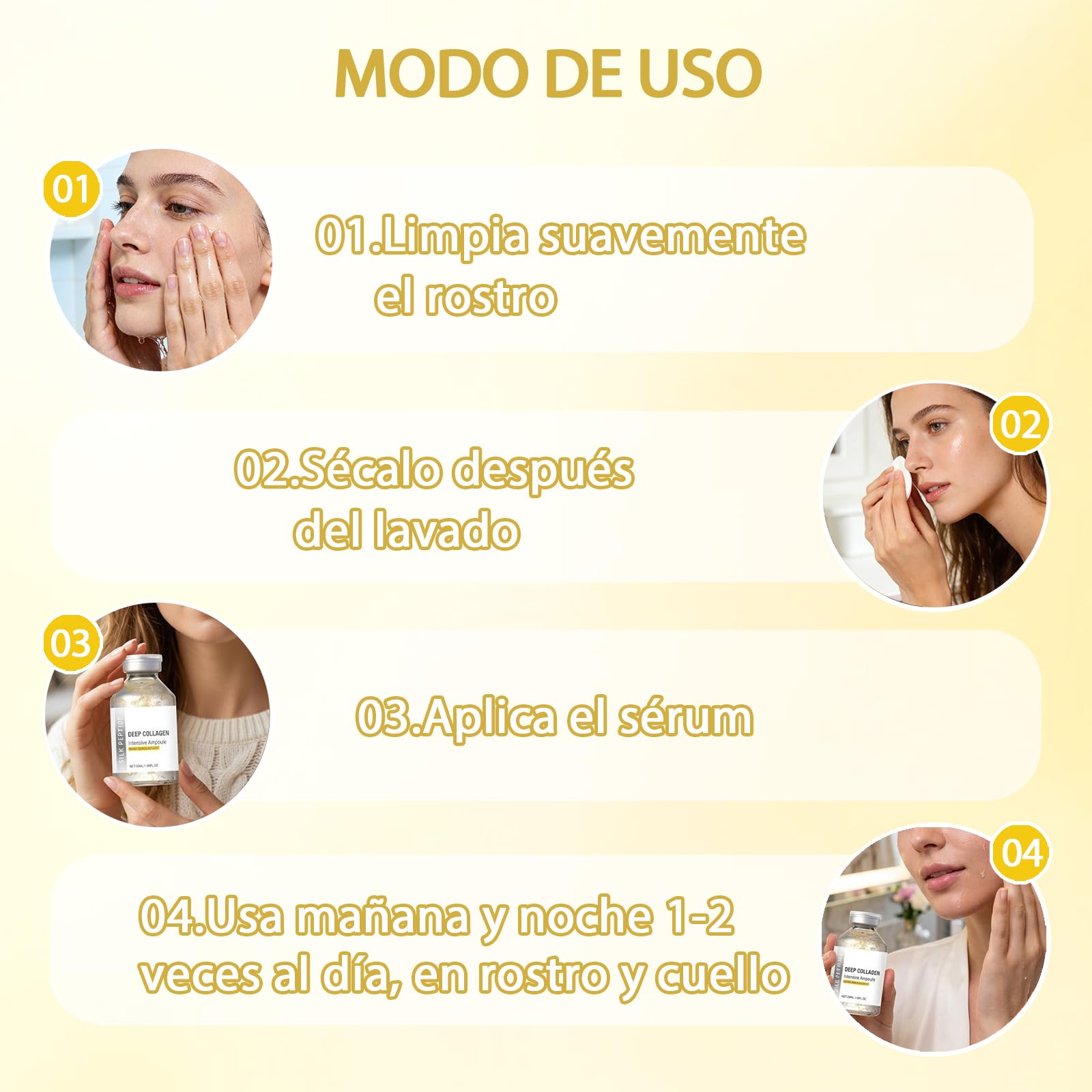 3PCS Deep Collagen Anti Wrinkle Cream In Serum,Crema antiarrugas con colágeno profundo en sérum,Anti Aging,Face Tightening,Korean Deep Collagen Peptides Face Peptide Serum 1.7fl oz/50ml (1PC)