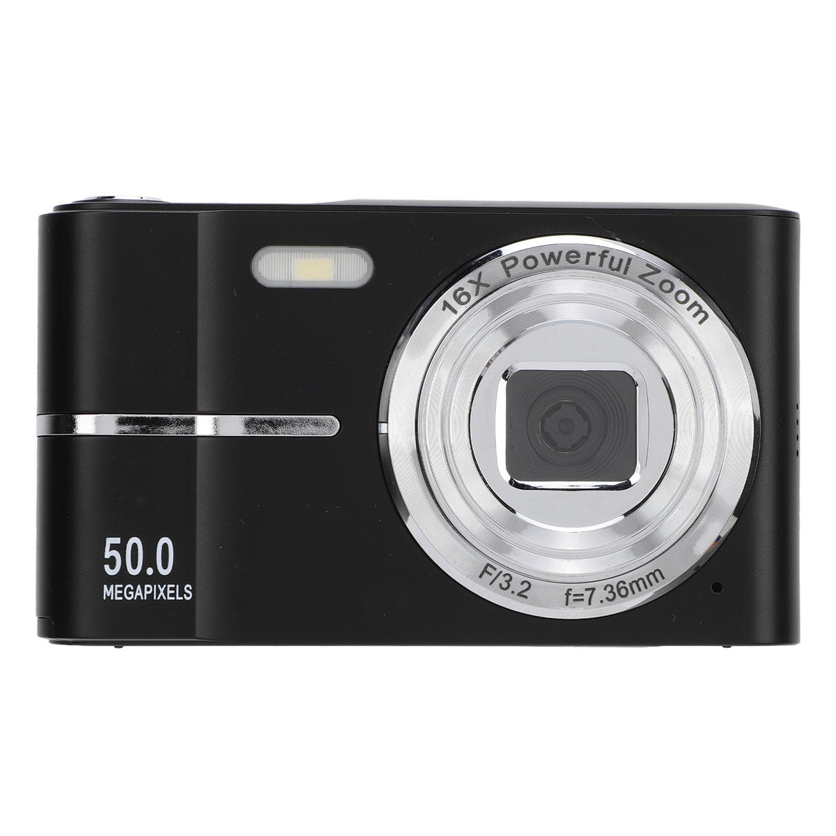 Wisoqu Cámara Digital FHD 1080P, Cámara Digital Compacta de Bolsillo con Grabación de Vídeo para Viajes (Black)
