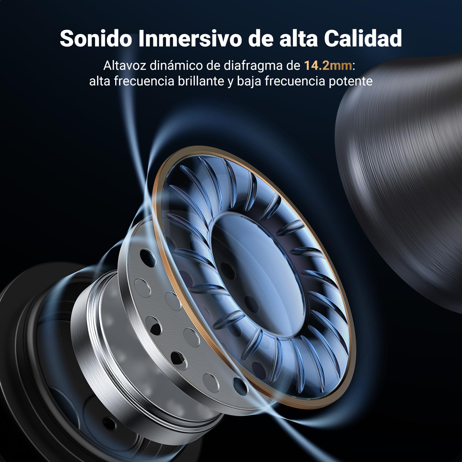 UGREEN Audífonos USB C Semi-in-Ear con Cable de Type-C Cancelación de Ruido