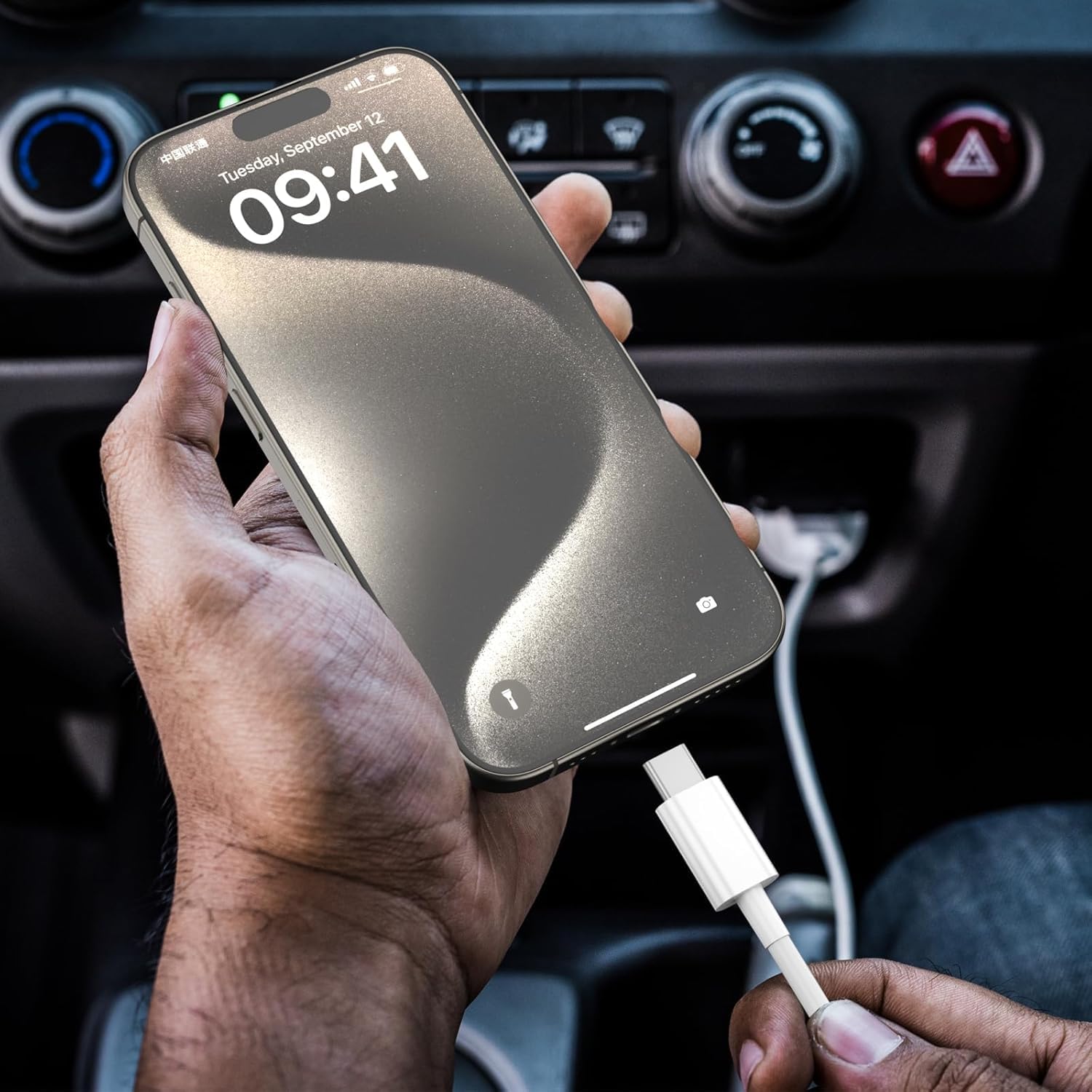 Cable USB C para Carga Rápida CarPlay - Compatible con iPhone 16/15 Plus/Pro/Pro Max, USB A a USB C, iPad USB C 10ª Generación/Air, Cable de Cargador de Coche de 3 Pies para Carga Estable y Rápida
