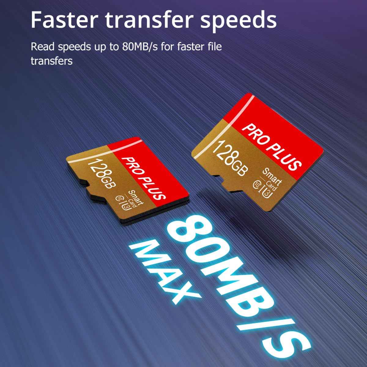 Bliksem Paquete de 2 Tarjeta de Memoria de 128 GB con Adaptador SD, Tarjeta SD de Alta Velocidad, Tarjeta TF, UHS-I C10 A1, para Tablet, Teléfono Celular, Cámara, Audio de Coche (TF162 128 GB)