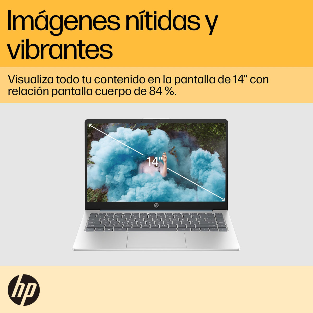 HP Laptop 14-em0001la, AMD Ryzen 3, 8 GB, 256 GB SSD, 14, FHD, Windows 11, Teclado en Español, Garantía México, Azul