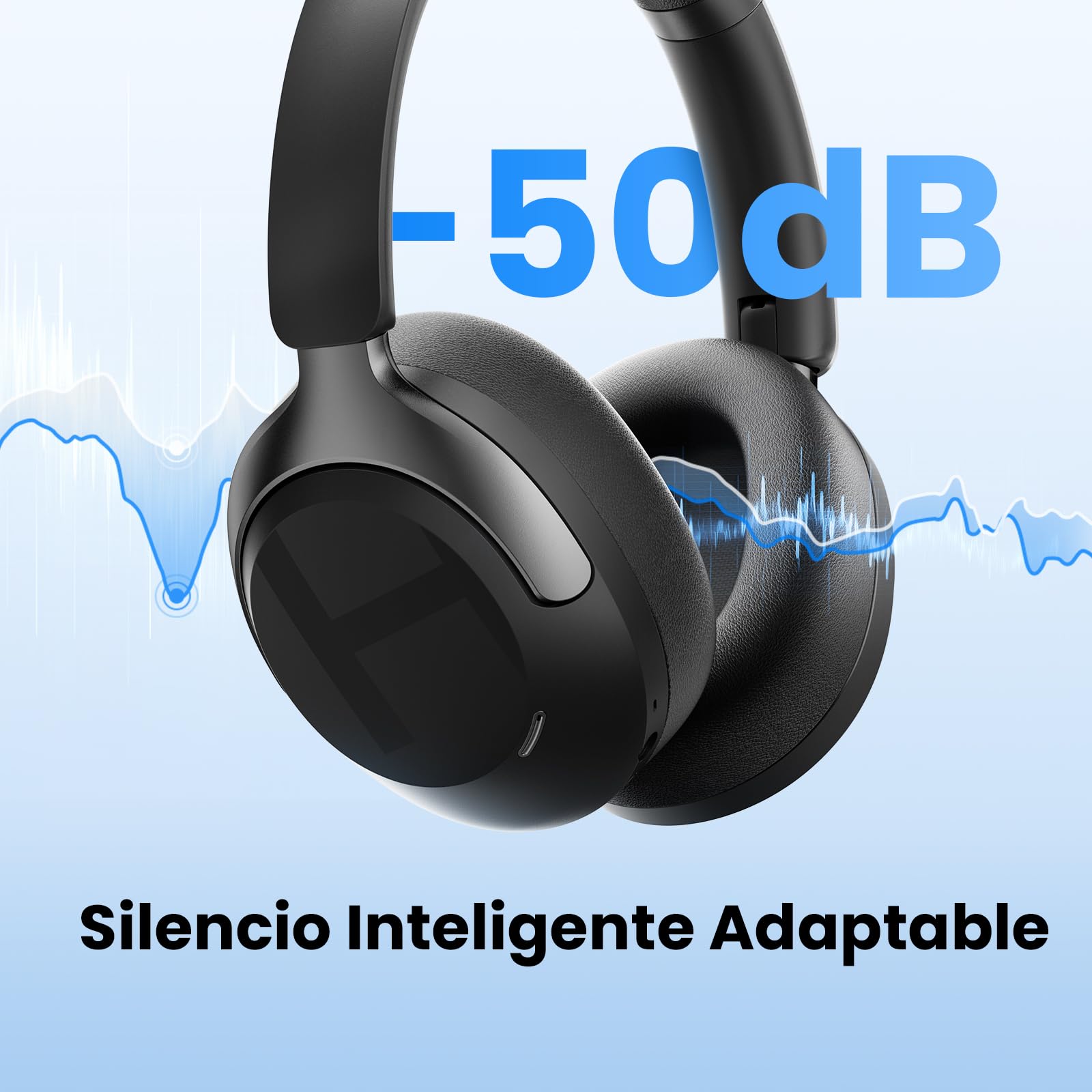 HAYLOU S40 Audífonos Inalámbricos ANC, Bluetooth 6.0, 90H Batería