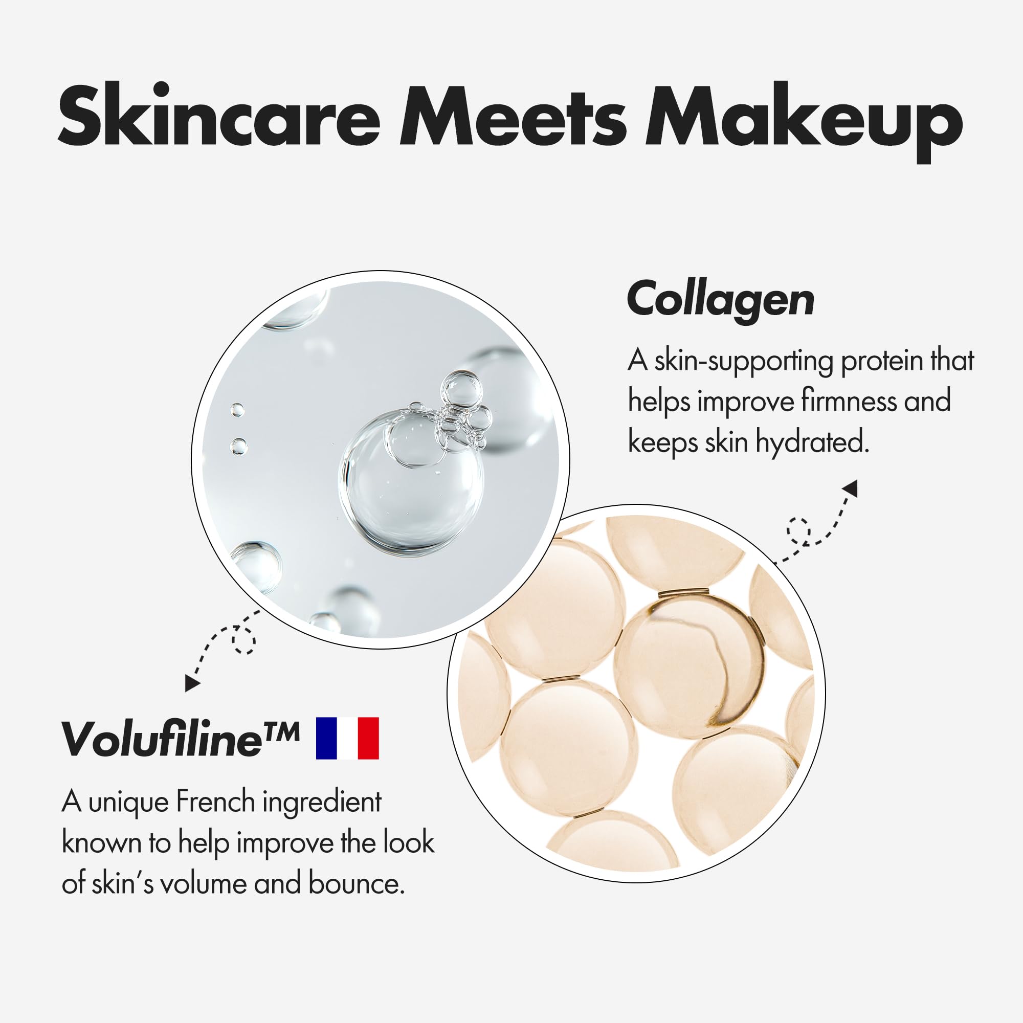 ELROEL BLANC Cover Cream Stick V – Base coreana que cambia de color con cepillo desmontable – Base de maquillaje de cobertura completa a media (203 medianas, 0.45 onzas)