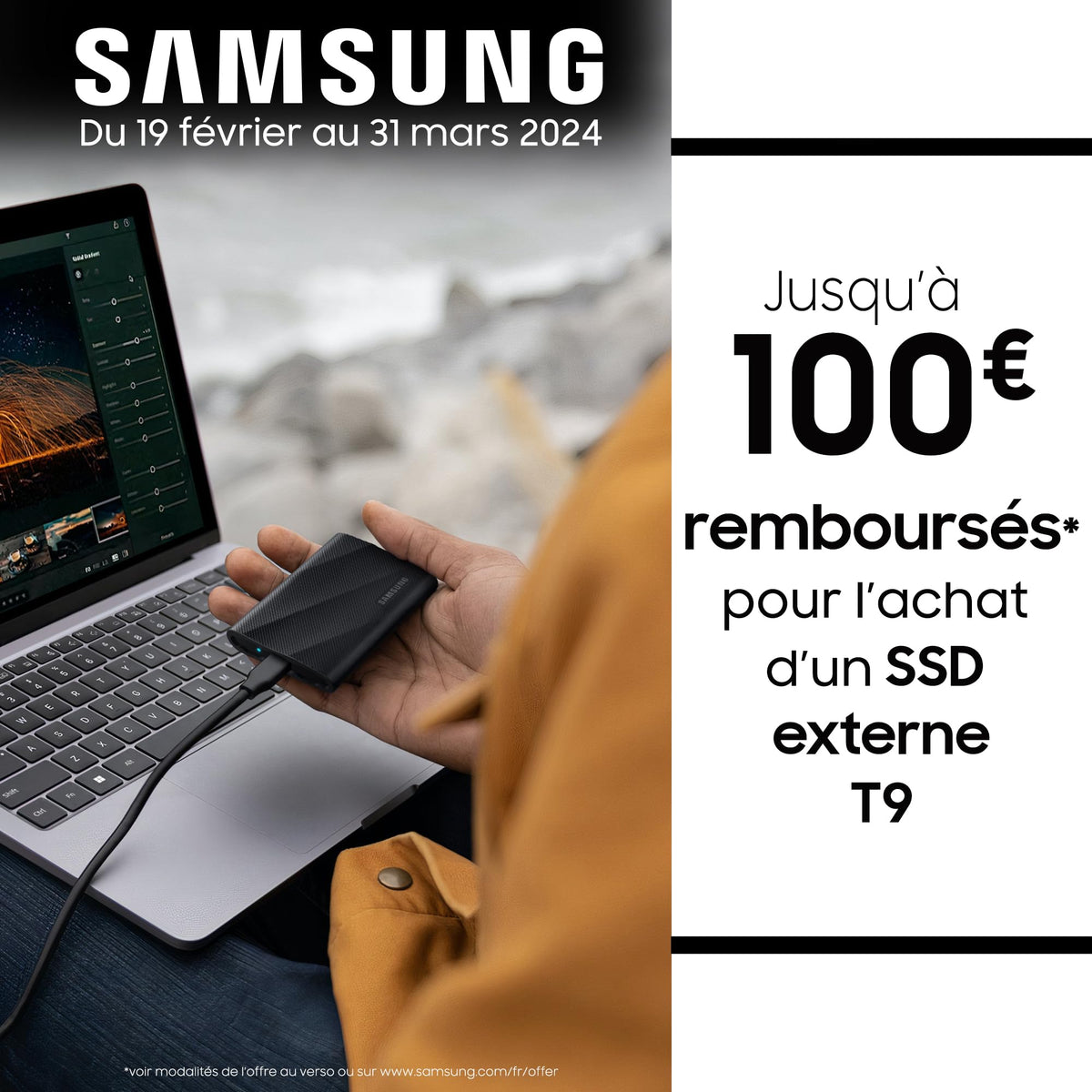 Samsung T9 SSD portátil de 2 TB, hasta 2000 MB/s, Unidad de Estado sólido Externa USB 3.2 Gen 2x2, hasta 3 m Resistente a caídas, para Profesionales creativos, Youtubers, Creadores de Contenido,