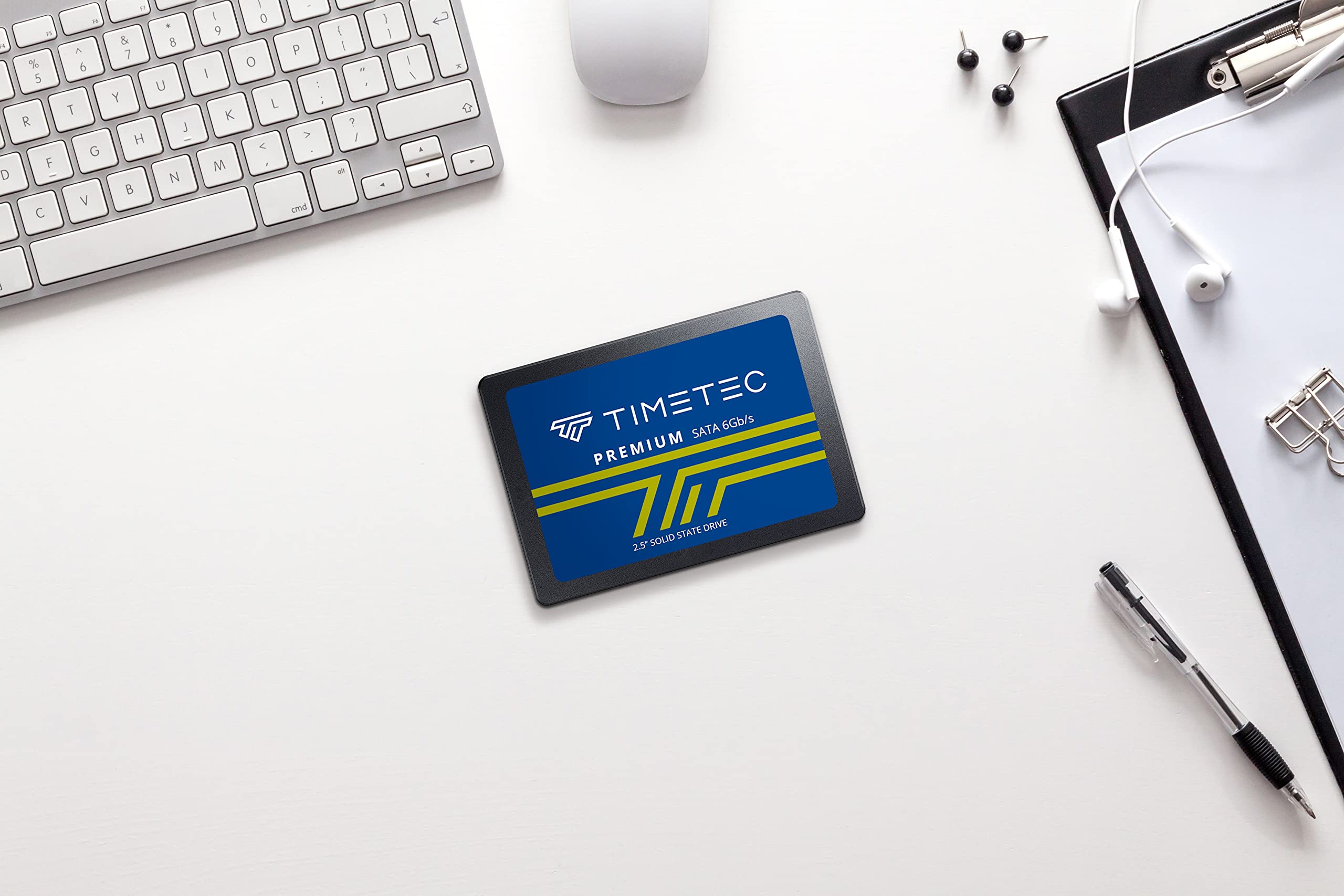 Timetec 1TB Unidad de estado sólido interna SSD 3D NAND SATA III 6Gb/s 2.5 pulgadas 7 mm (0.28 ") 800TBW Velocidad de lectura Hasta 550MB/s SLC Cache Performance Boost para PC computadora portátil y de escritorio (1TB)