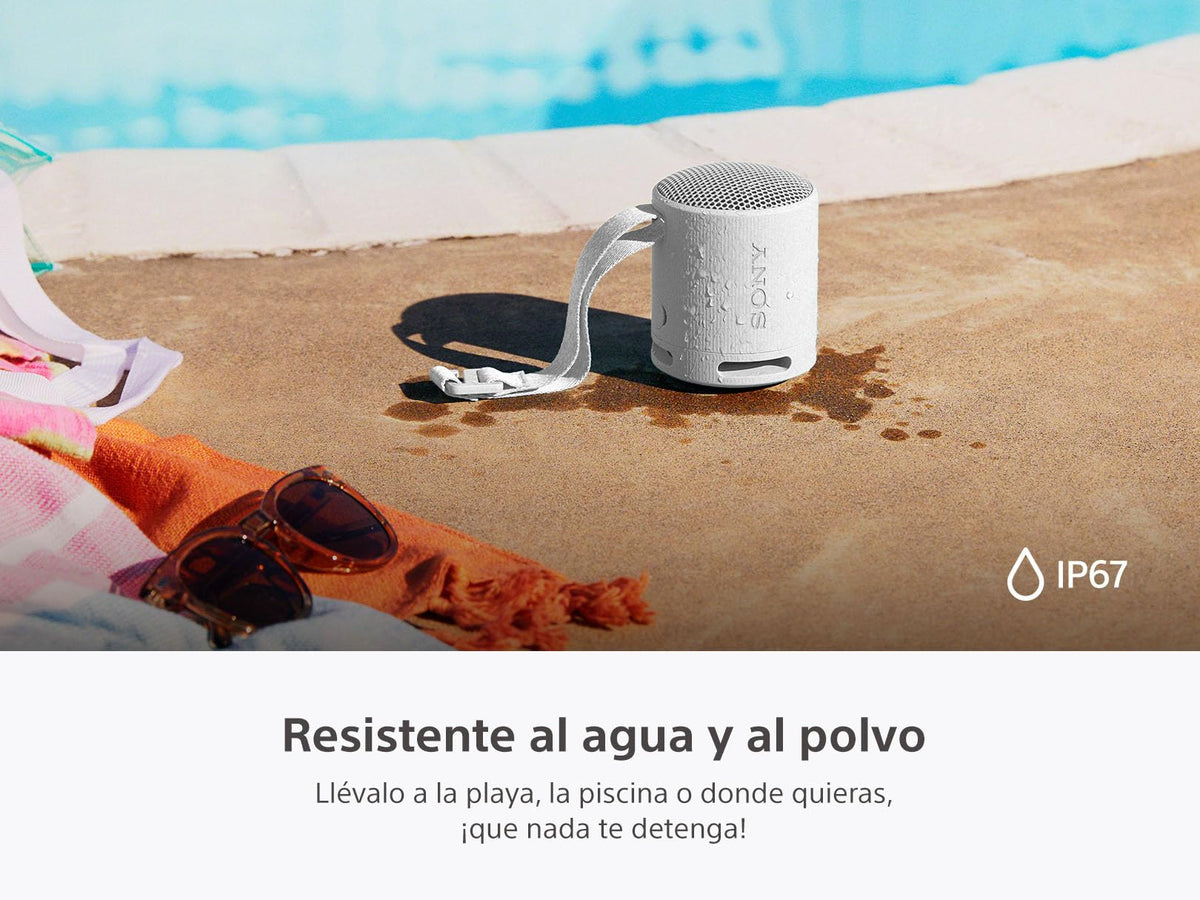 Sony Bocina inalámbrica portátil XB100 Sonido Potente y nítido