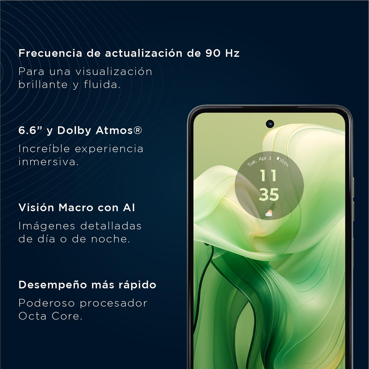 Motorola G24 Verde (4GB RAM/128GB), 50MP, Celular Desbloqueado