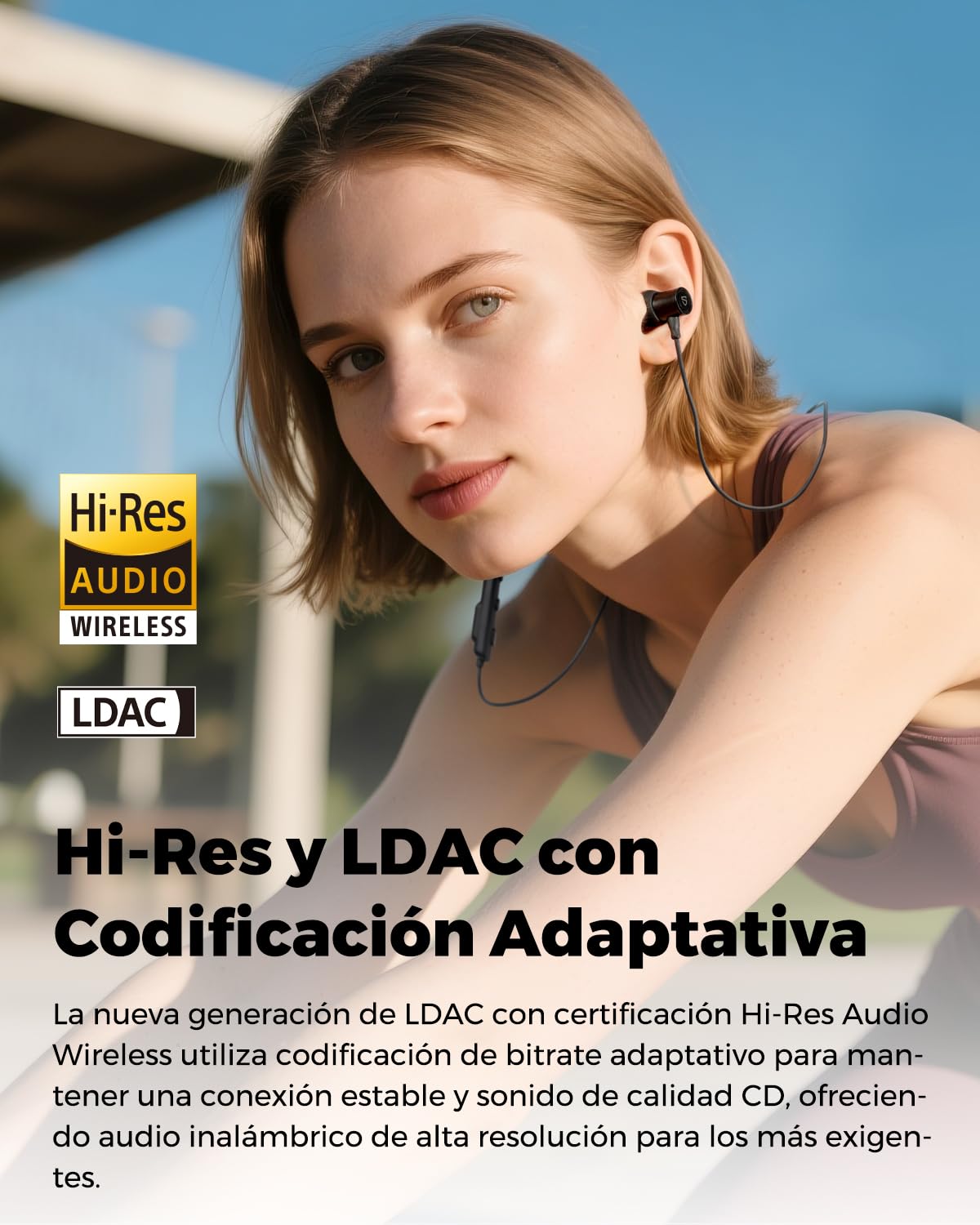 SoundPEATS Q40HD Audífonos Deportivos Hi-Res LDAC Drivers Duales 11mm IP67