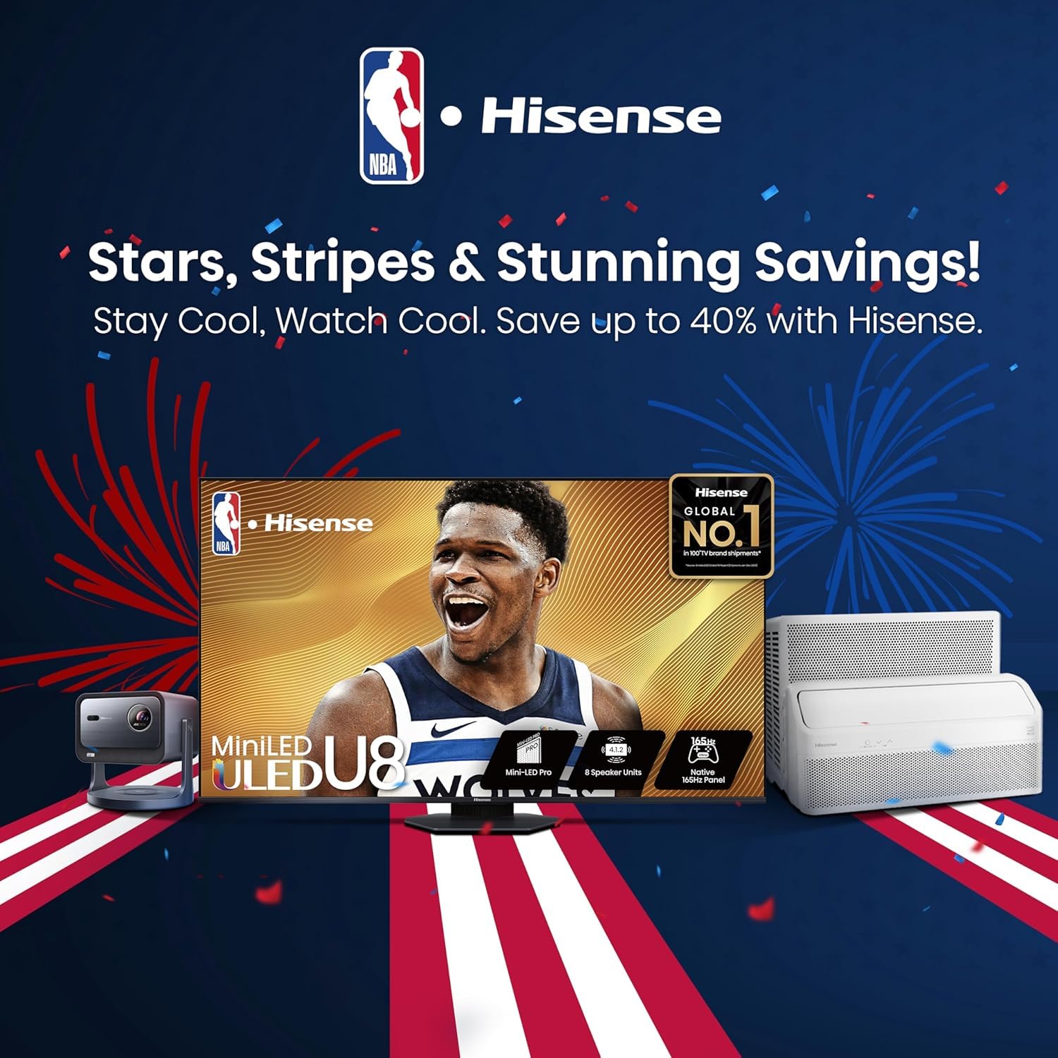 Hisense Televisor Inteligente Roku de 32 Pulgadas Clase A4 Serie HD 720p con compatibilidad Alexa (32A4HNR, Modelo 2024) - Dolby Audio, diseño de Bisel Delgado