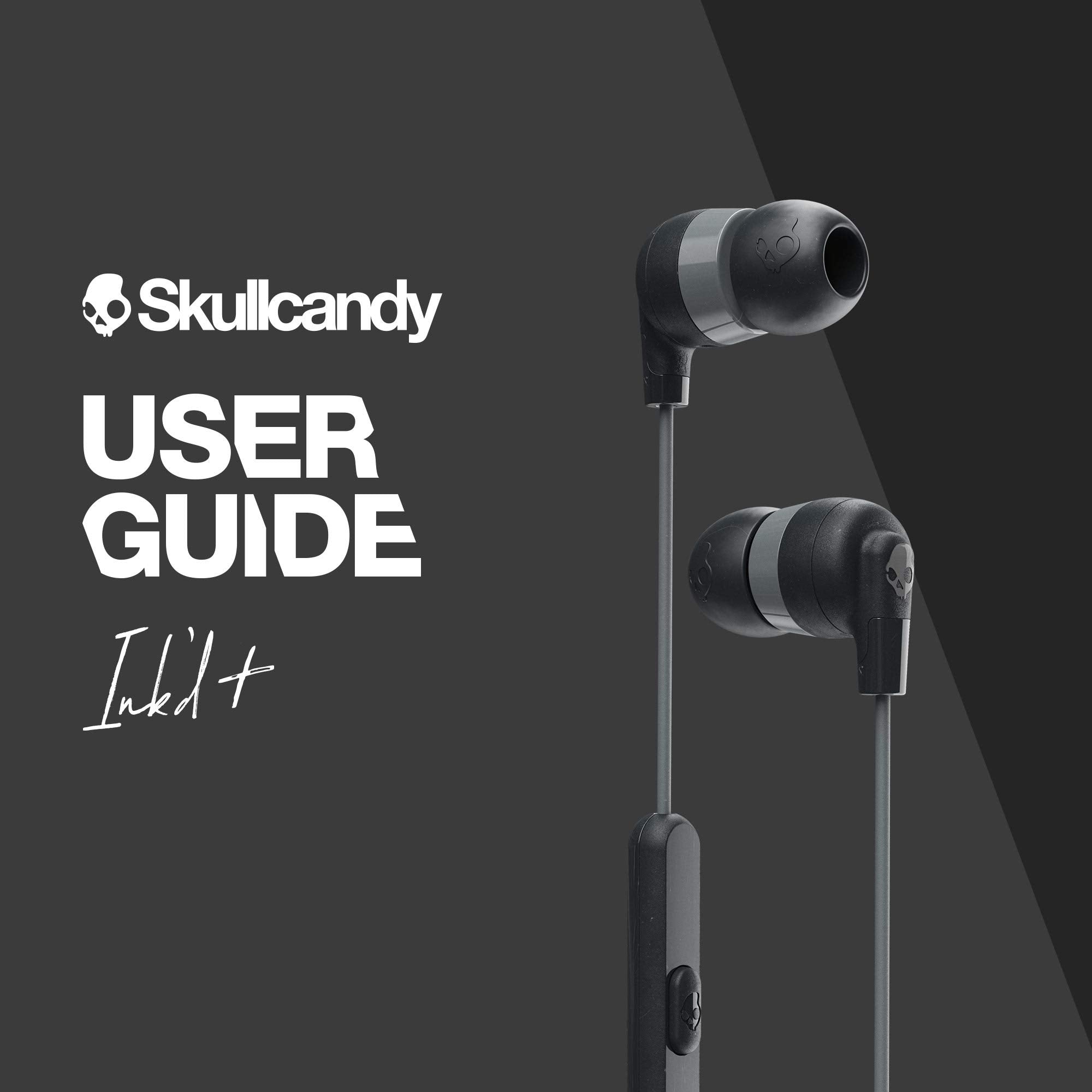Skullcandy Audífonos Ink'd+ In-Ear, Micrófono, Compatibles con Dispositivos Bluetooth y Computadoras, Negro