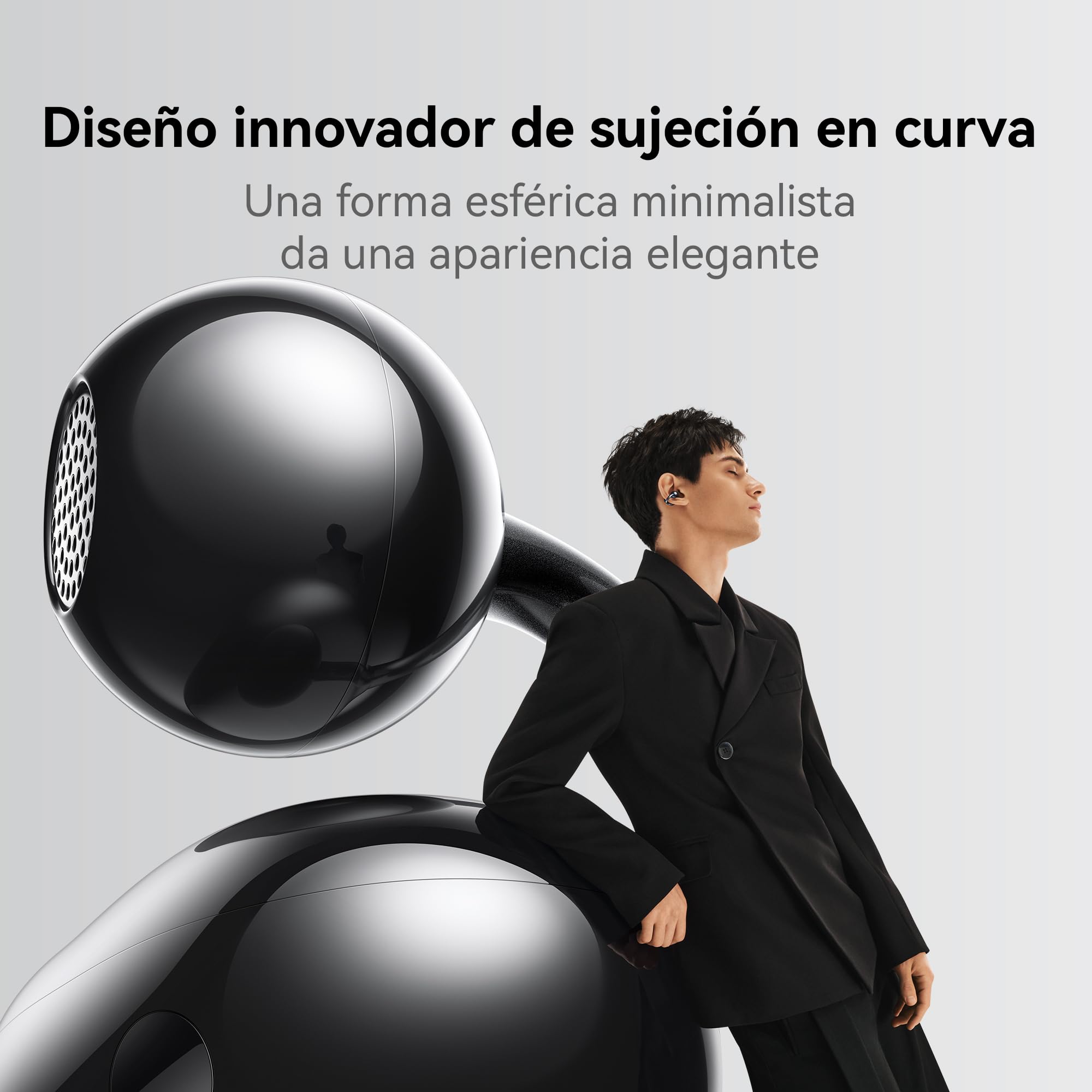 HUAWEI FreeClip, Audífono Inalámbricos, iOS y Android, Oro Rosa