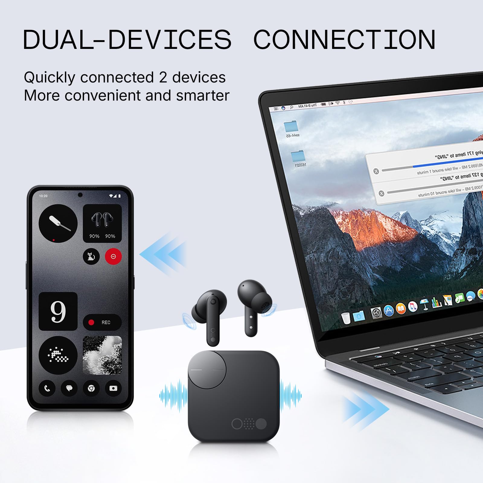 CMF Buds Pro 2 - Auriculares inalámbricos con Esfera Inteligente, 50 dB híbridos con cancelación de Ruido, inalámbricos Bluetooth 5.3, Graves de 11 mm con LDAC, 6 micrófonos de Audio de Alta