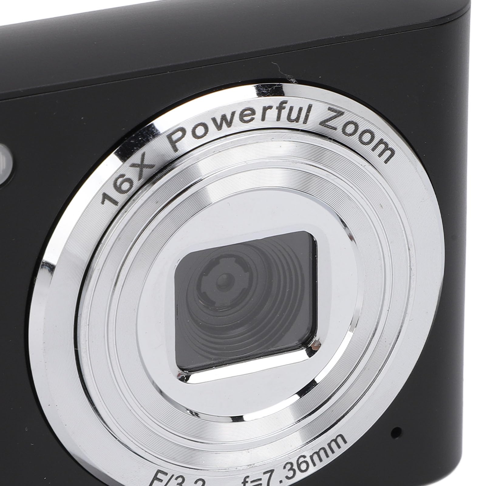 Wisoqu Cámara Digital FHD 1080P, Cámara Digital Compacta de Bolsillo con Grabación de Vídeo para Viajes (Black)