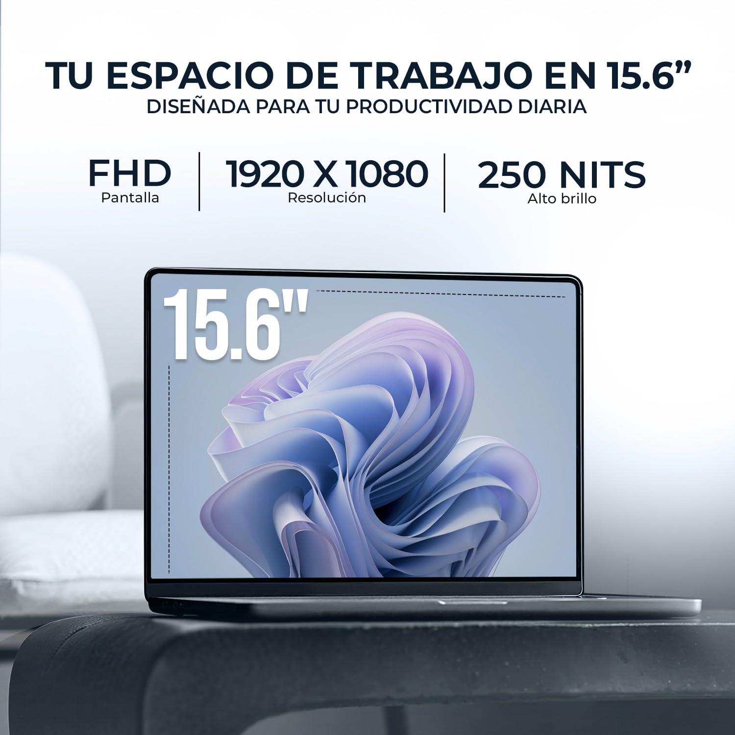 ASUS Laptop Vivobook 15 Intel Core i3 1315U 16GB 512GB SSD 15.6” Full HD W11 Plata Teclado Español Ideal para Trabajo y Multitarea