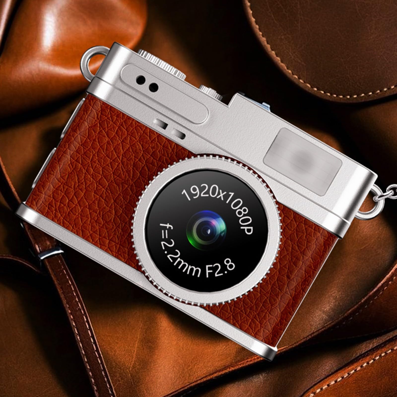 Llavero cámara 1080P pequeña retro digital pequeña cámara portátil de bolsillo grabadora de vídeo digital pequeña para estudio de viajes