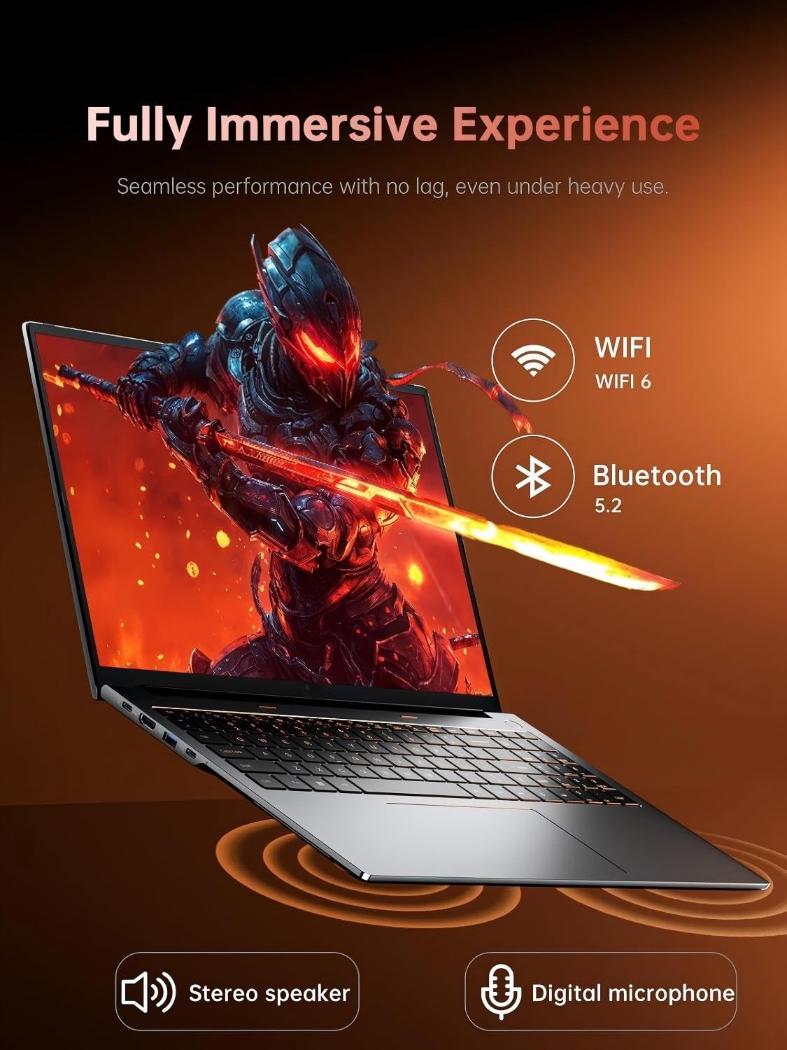 Laptop Gamer 16" 16:10,Ryzen 7 H255 (Zen 4) hasta 4.9GHz, Radeon 780M Gráficos, 24GB DDR5 RAM 512GB SSD Extensiones 4TB, WiFi 6, USB-C, Teclado Español Retroiluminado, Carcasa de Metal,Win11Pro Laptop