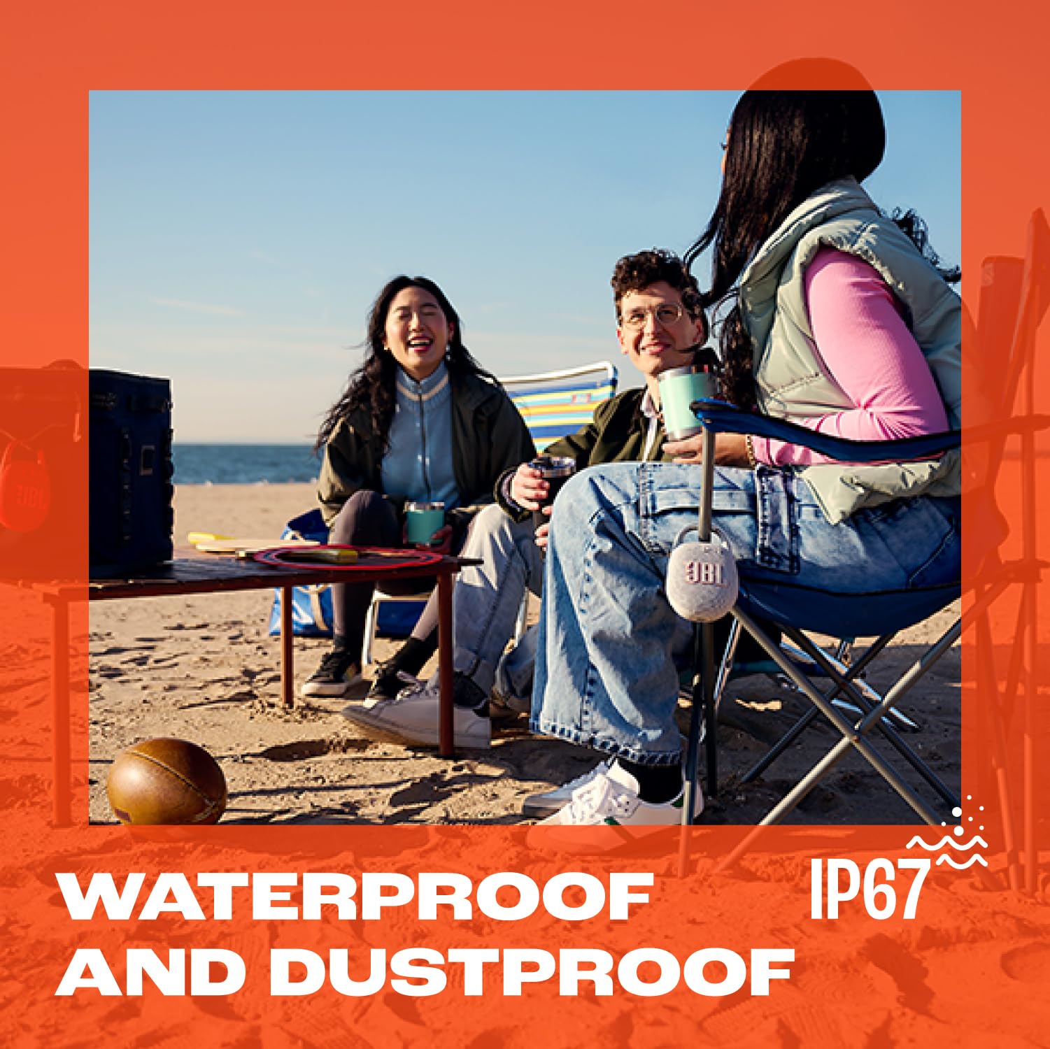 JBL Clip 5 Bocina Portátil Bluetooth, 7W de Potencia, Reproducción 12 Horas, Resistente al Agua y al Polvo IP67 - Negro