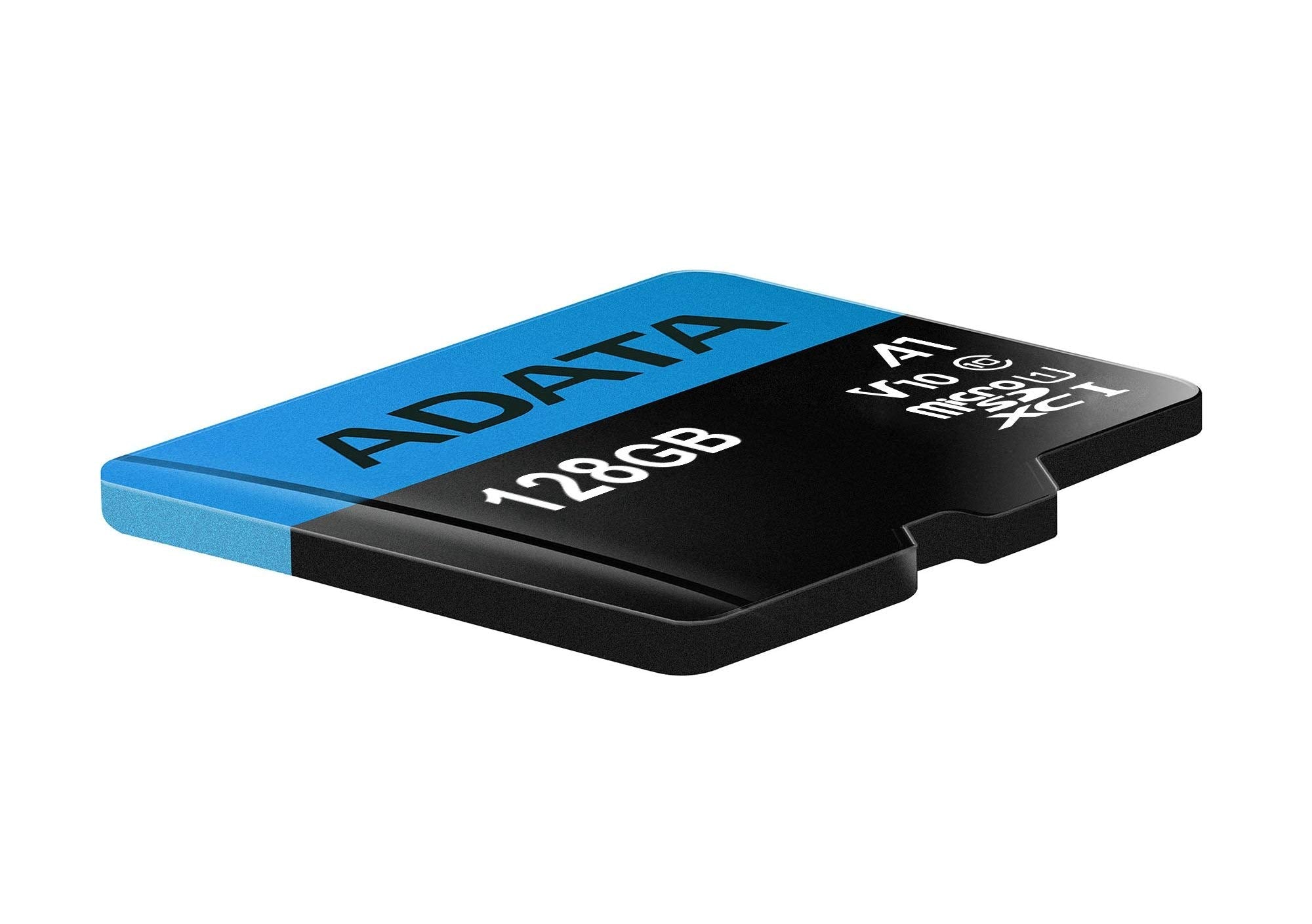 ADATA 128 GB Tarjeta de Memoria Micro SDXC con Adaptador Color Negro con Azul A1 (Clase 10)