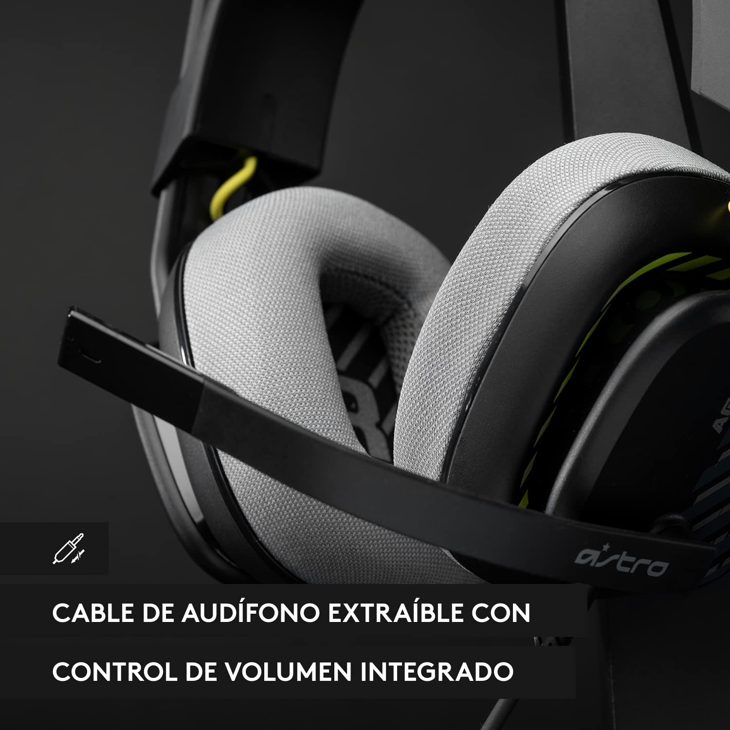 Astro Gaming A10 Audífonos Gaming Gen 2 con Cable - Audífonos Over-Ear para Gaming con micrófono volteable para silenciar, transductores de 32 mm, compatibles con Xbox, PC - Negro