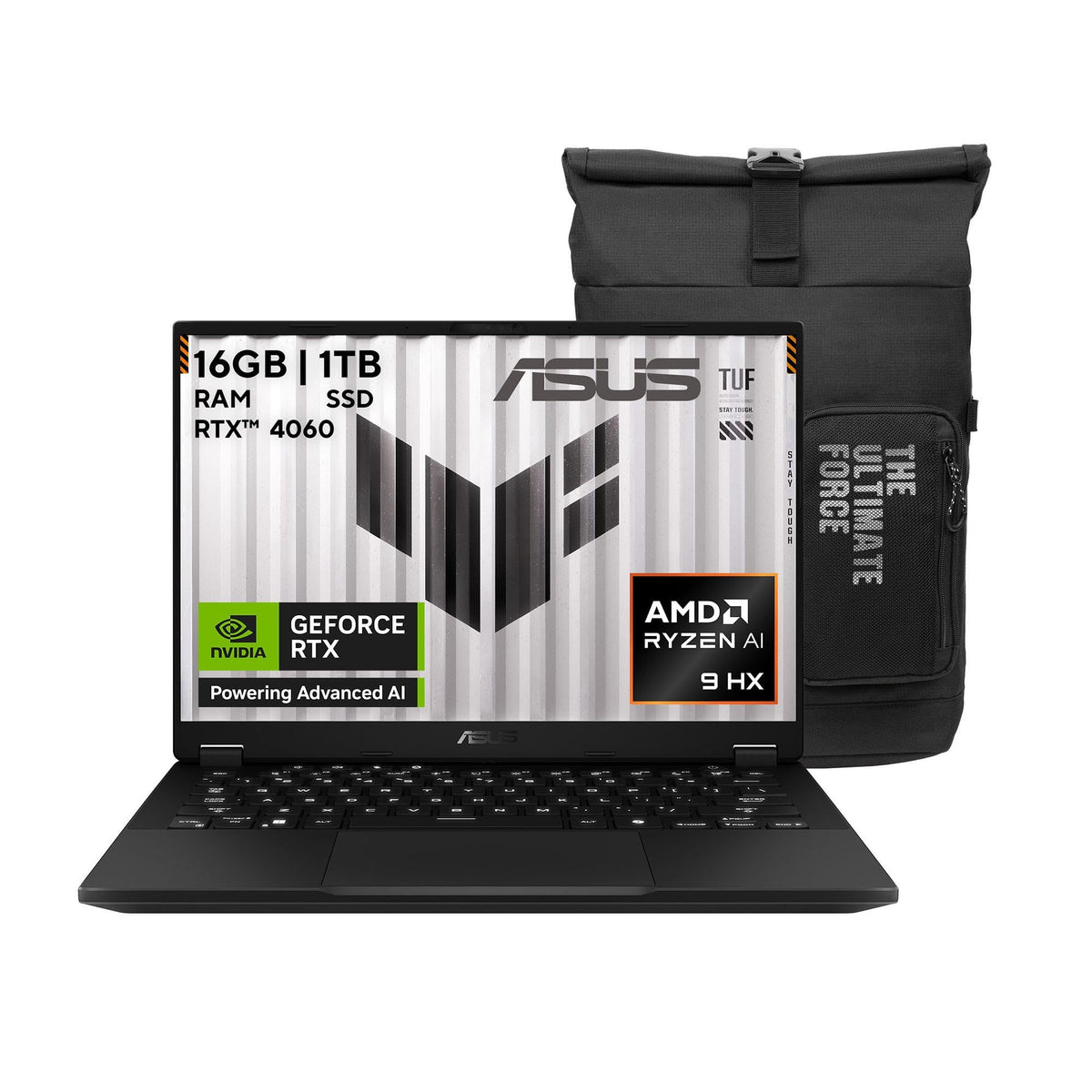 ASUS Laptop TUF Gaming A15/ 15.6" FHD/AMD Ryzen 7 7ma/NVIDIA GeForce RTX 4050/16 GB RAM expandible hasta 32GB/512GB SSD/Teclado Retroiluminado en Español/Gris(Garantía y Servicio en México)