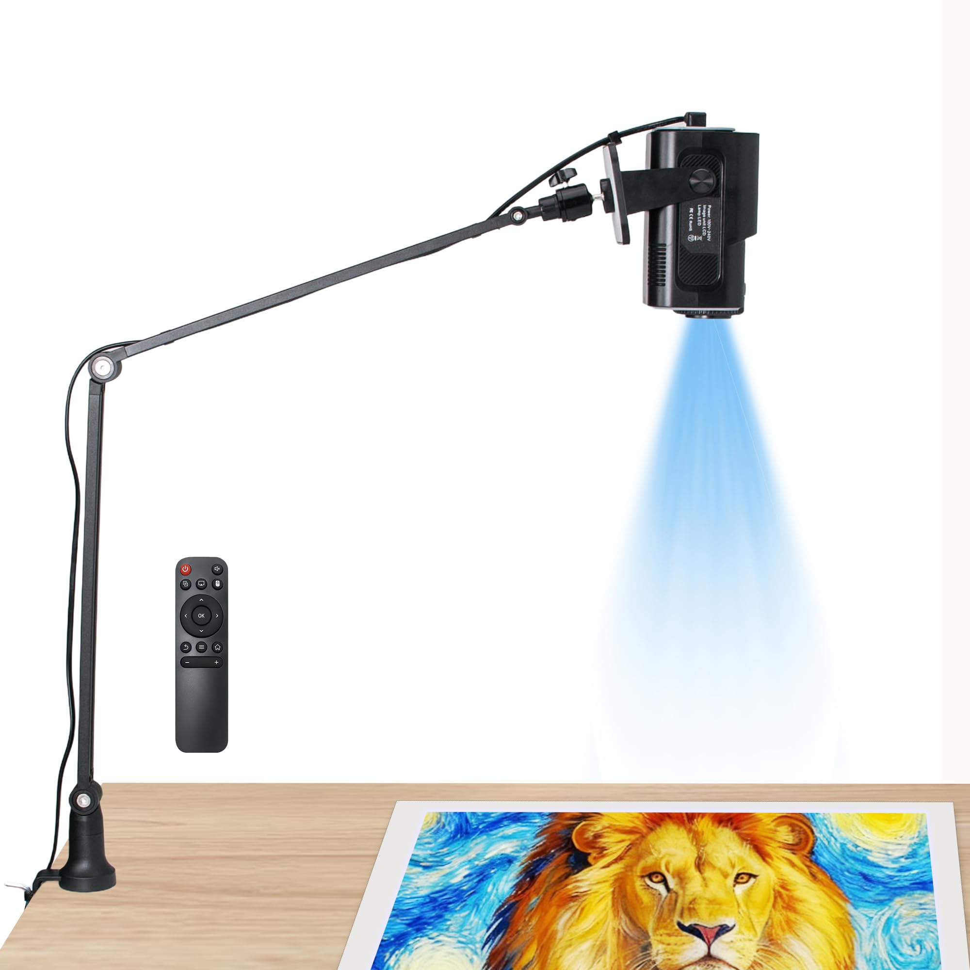 HI-REEKE Proyector de Arte para Trazado, Proyector de Dibujo Inteligente de Bocetos de Arte en Pared y Lienzo para Artistas