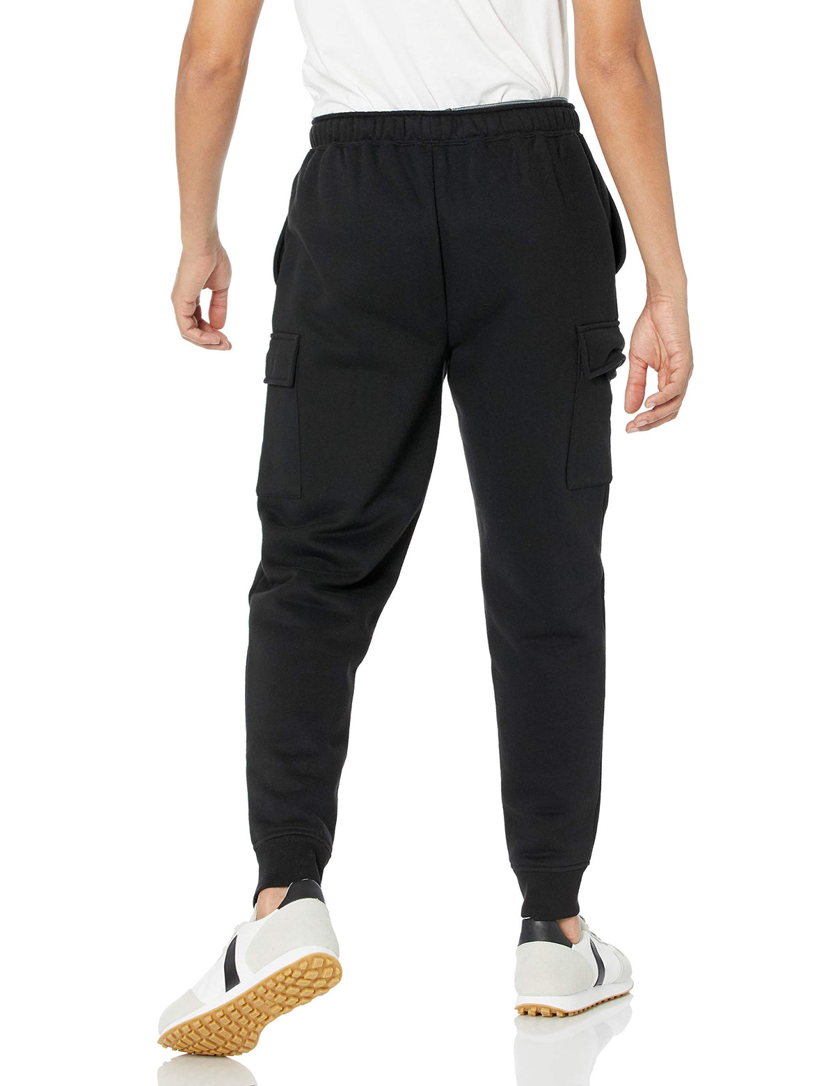 Amazon Essentials Men's Cargo Fleece Jogger Sweatpant, Black, Medium
