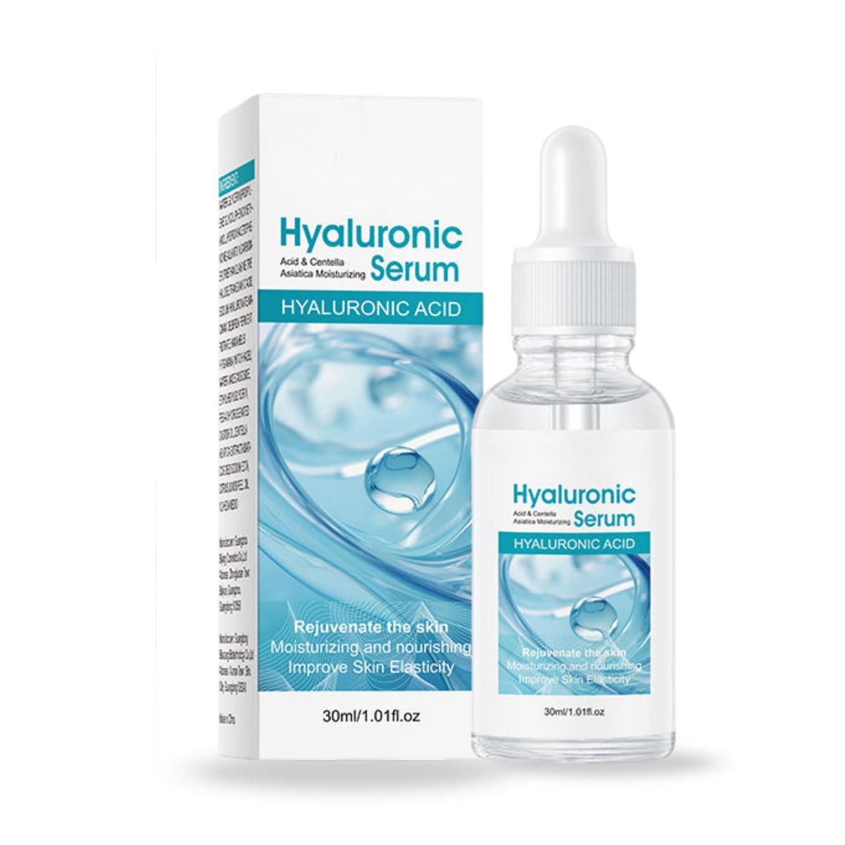 AKAM Serum Facial 4en1: Niacinamida, Ácido Hialurónico y Vitamina C y E Colágeno Á Glicólico Hidratación(4N1, 30ml)