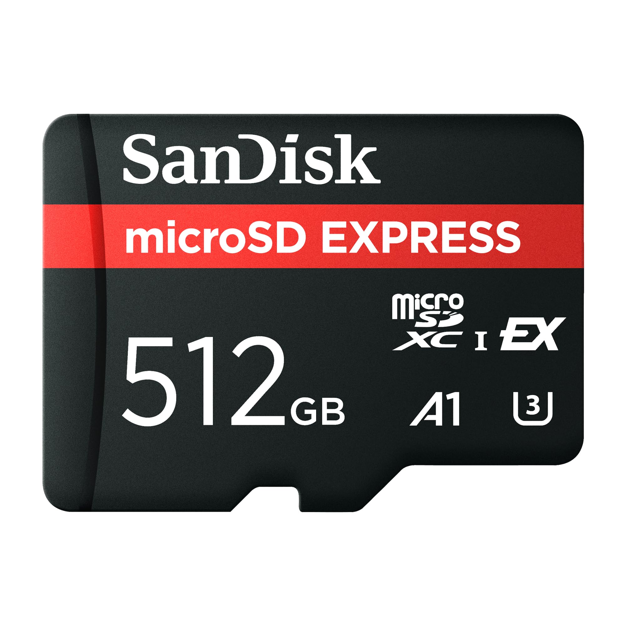 SanDisk Tarjeta microSD Express de 512 GB, hasta 880 MB/s de Lectura, hasta 650 MB/s de Escritura, 220 MB/s de Escritura sostenida, U3, C10 - SDSQXFN-512G-GN4NN