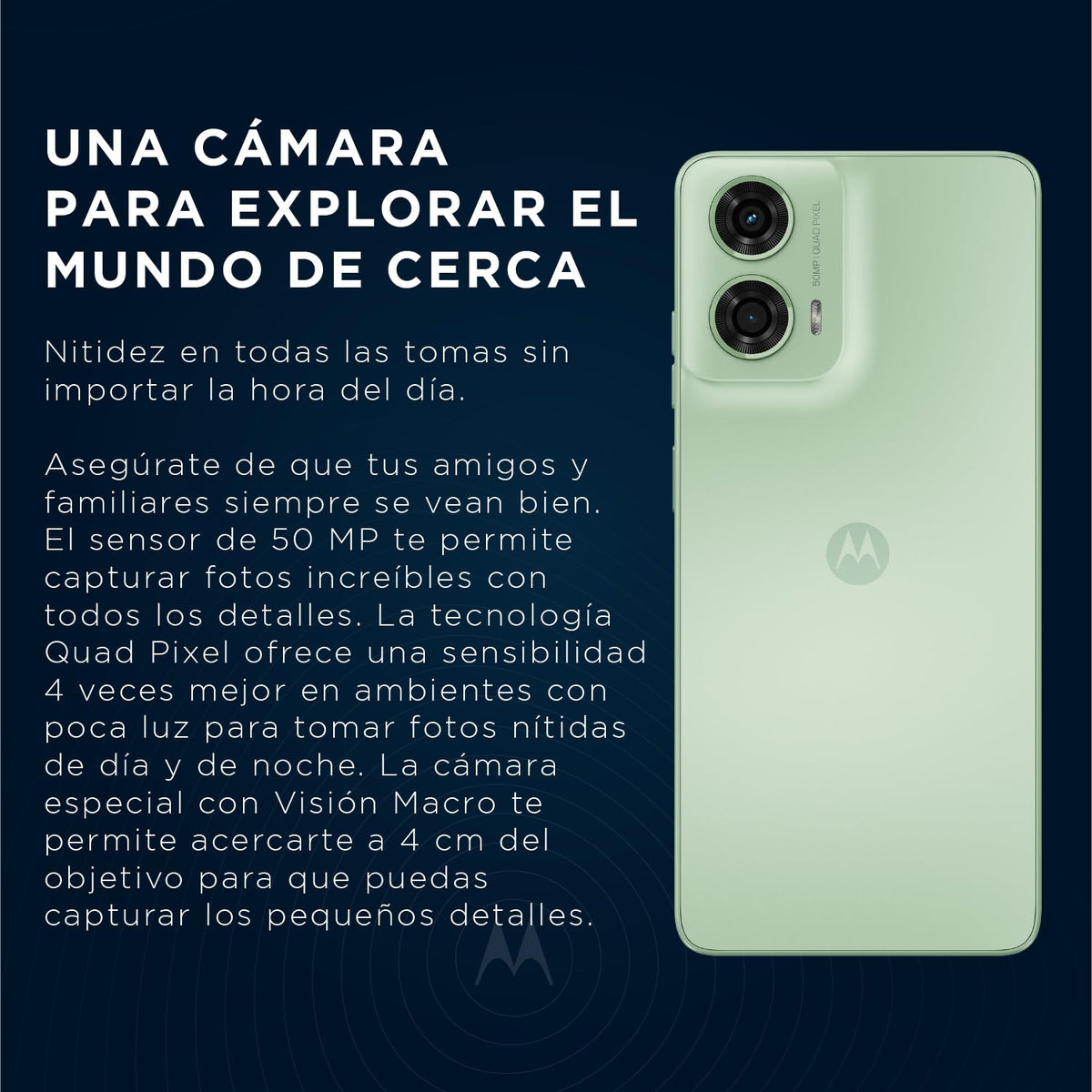 Motorola G24 Verde (4GB RAM/128GB), 50MP, Celular Desbloqueado