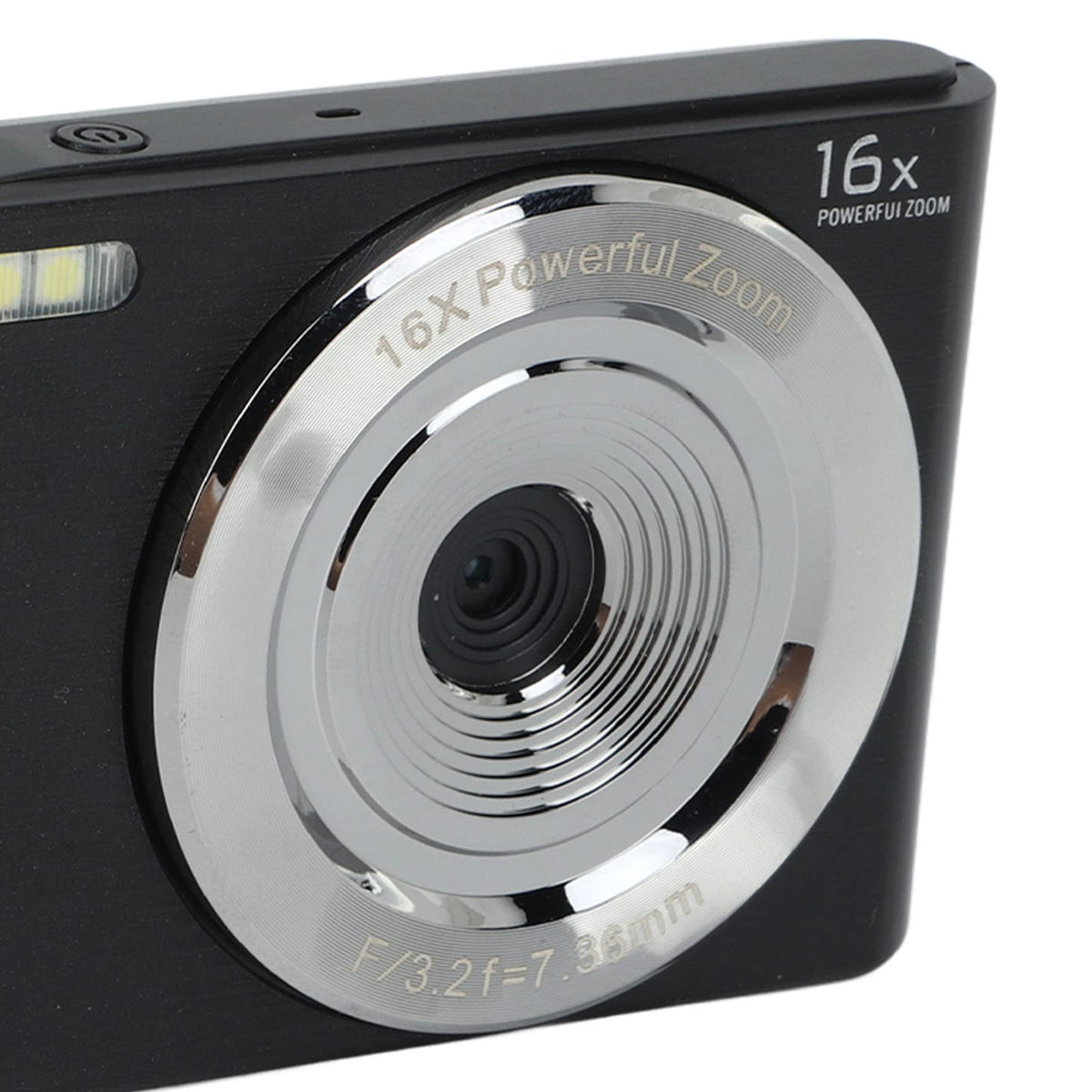 Cámara Digital, Cámara de Vídeo FHD 4K con Zoom Digital de 16X, Cámara de Vídeo de Pantalla de 2,8 Pulgadas de 44MP, Cámara para Niños Principiantes y Adolescentes (Negro)