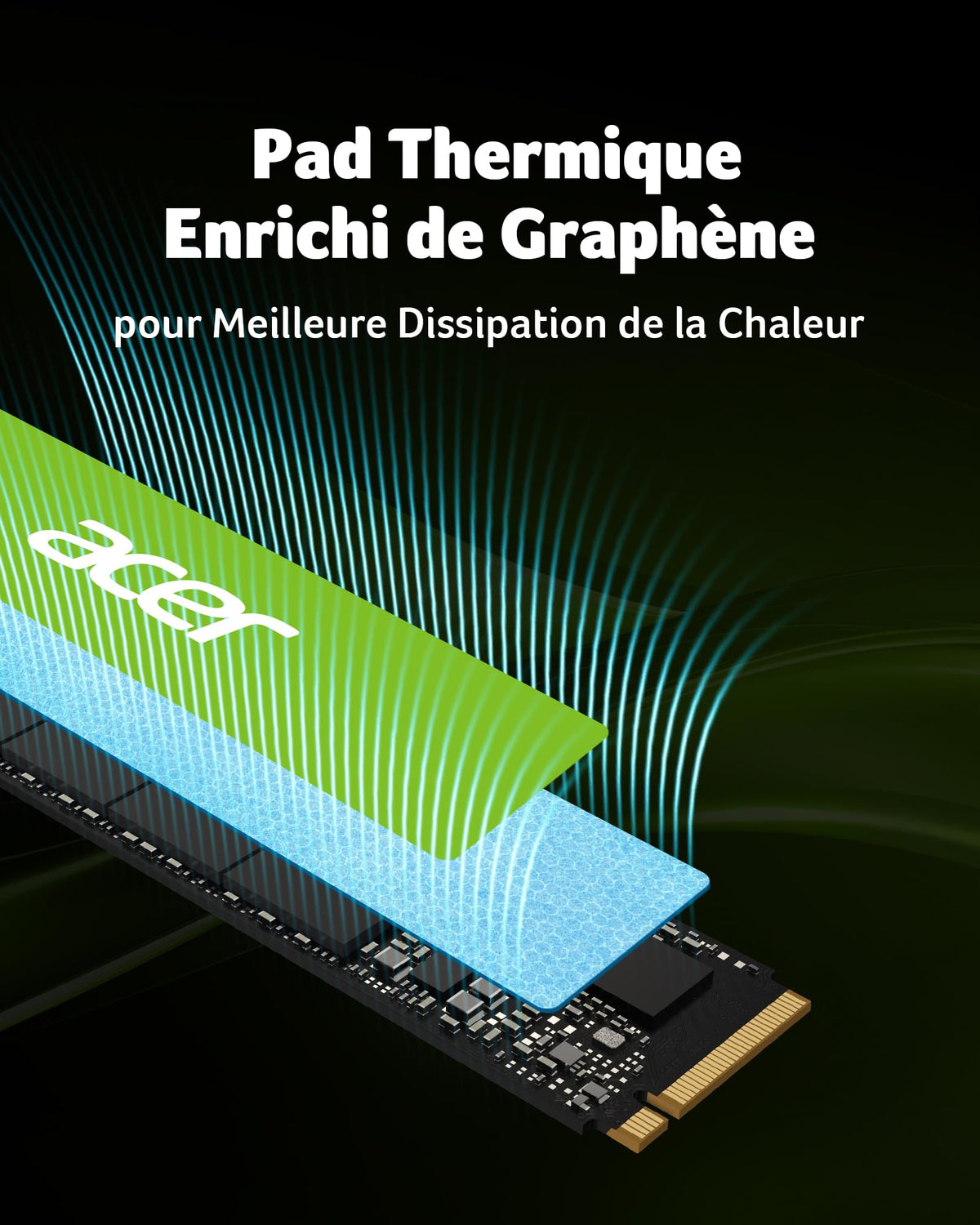 Acer 1TB Gen4 NVMe M.2 SSD - hasta 7200 MB/s -FA200-1TB- Unidad Interna de Estado sólido