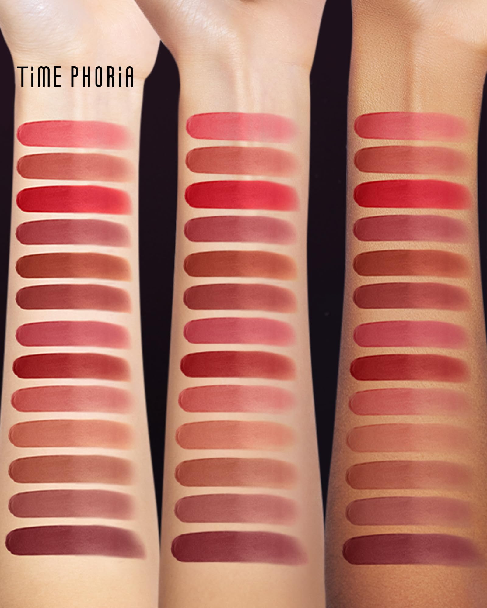 TIMEPHORIA Tinta para Labios y Mejillas 3 en 1, Labial de Lodo Velvet Mate Difuminado, Rubor en Crema de Larga Duración con Aplicador de Silicón, Maquillaje Multiusos para Rostro y Ojos 009 Cosmic
